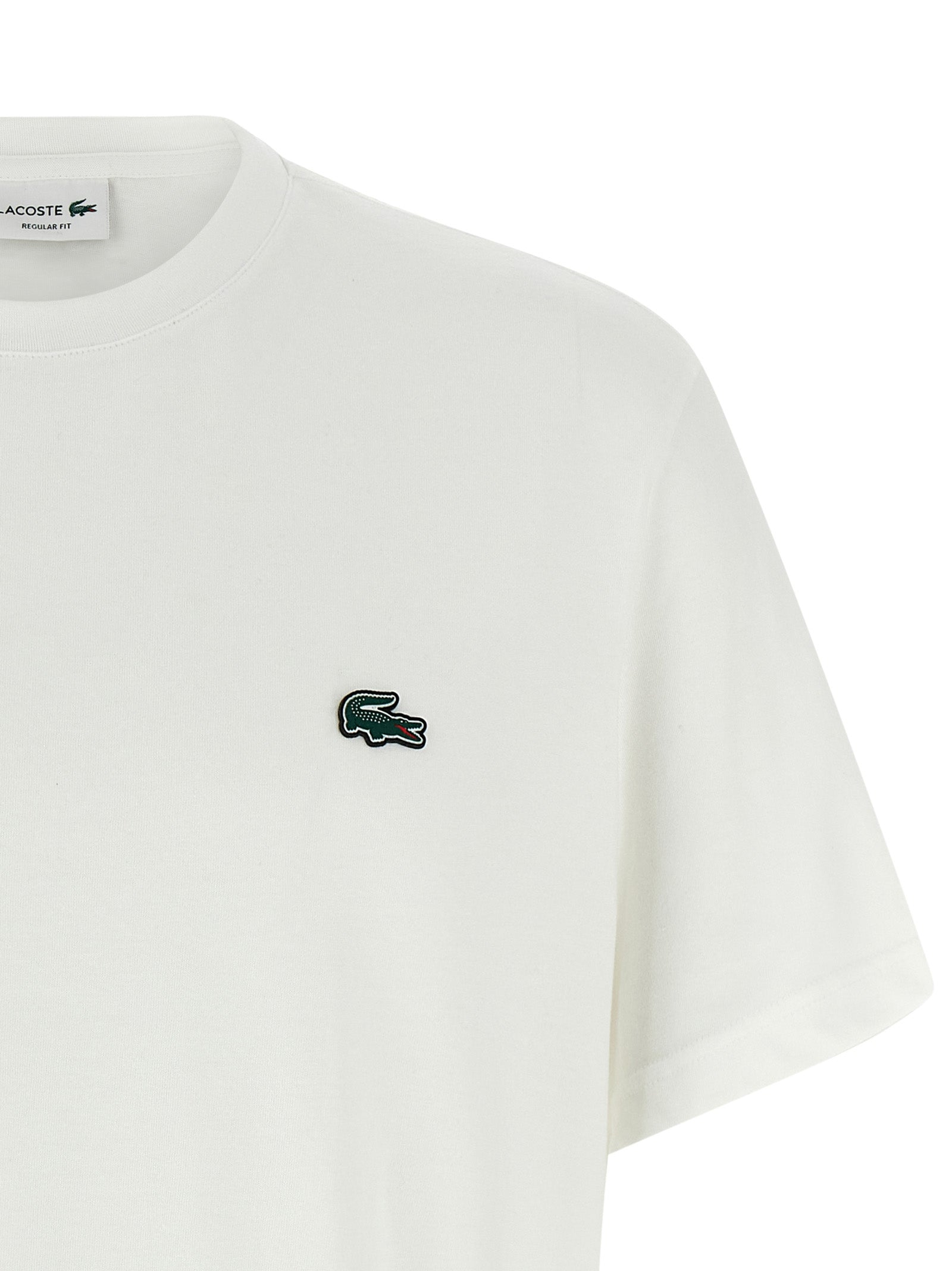 Lacoste White Cotton Men's T-Shirt