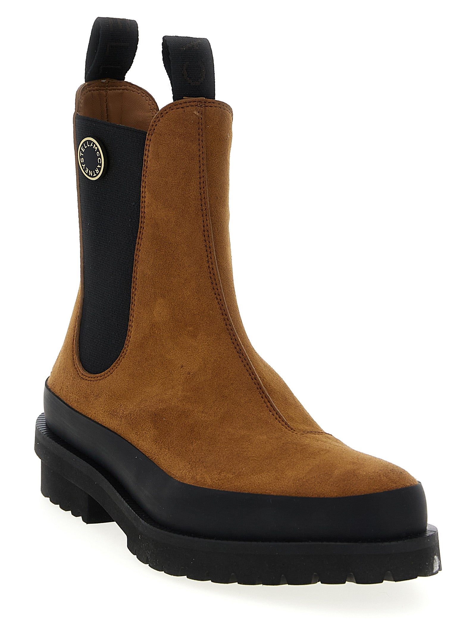 Stella McCartney Brown Viscose Ankle Women's Boots