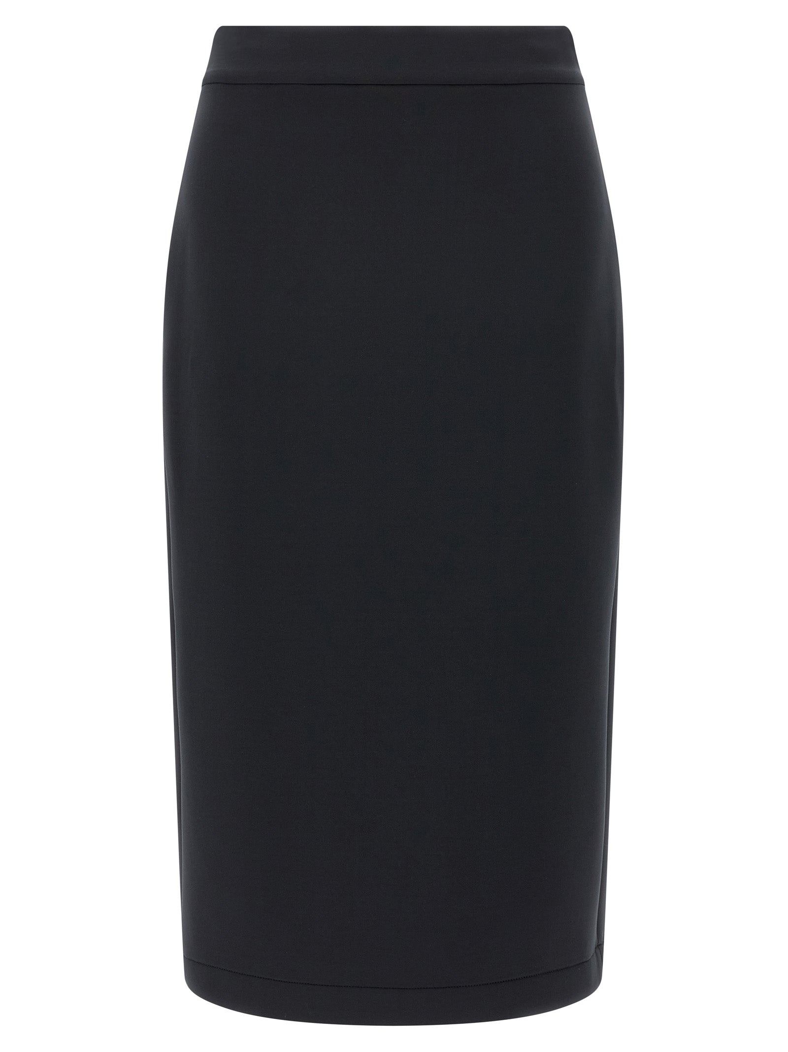 MONCLER GENIUS Black Polyester Midi Women's Skirt