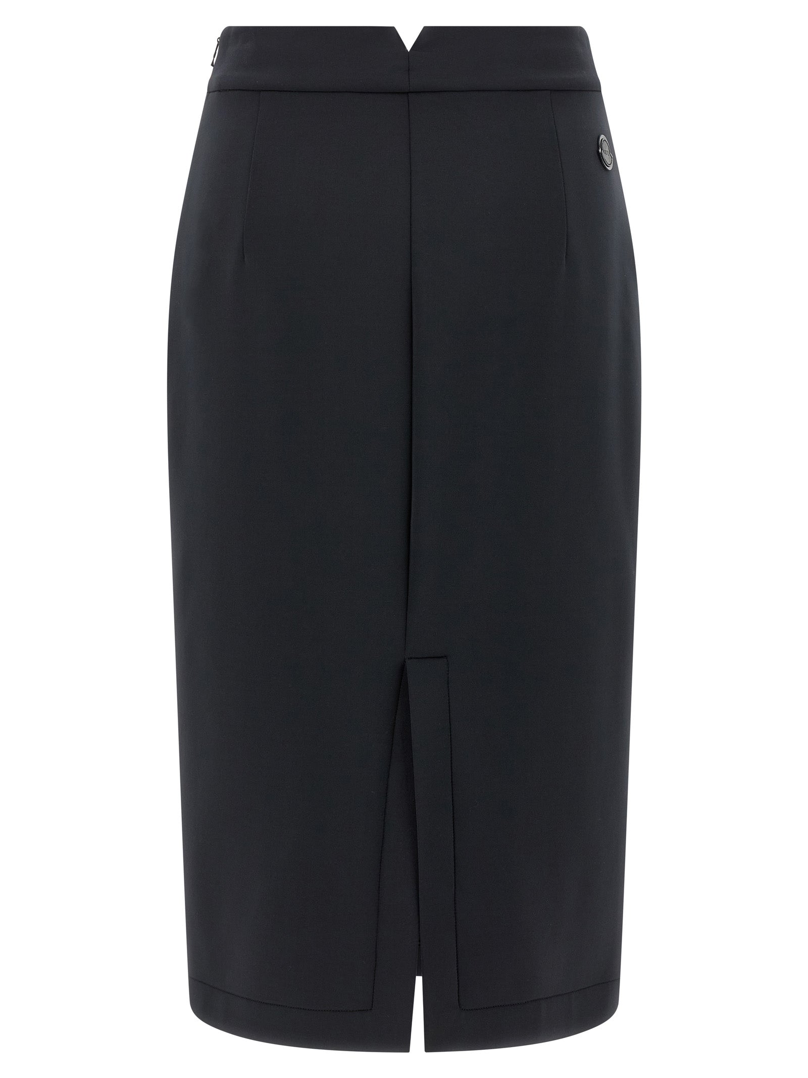 MONCLER GENIUS Black Polyester Midi Women's Skirt