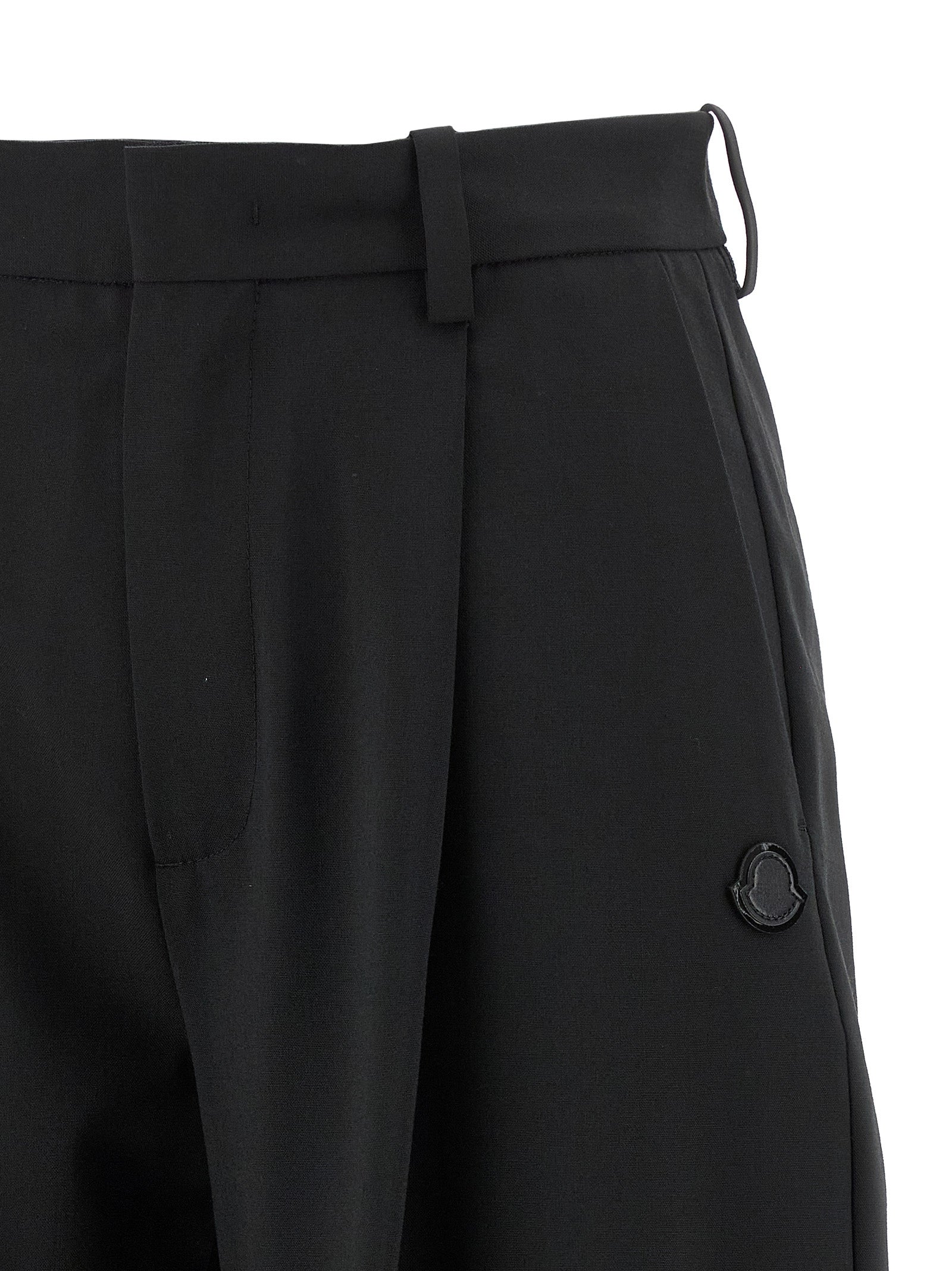 MONCLER GENIUS Black Polyester Dress Women's Pants
