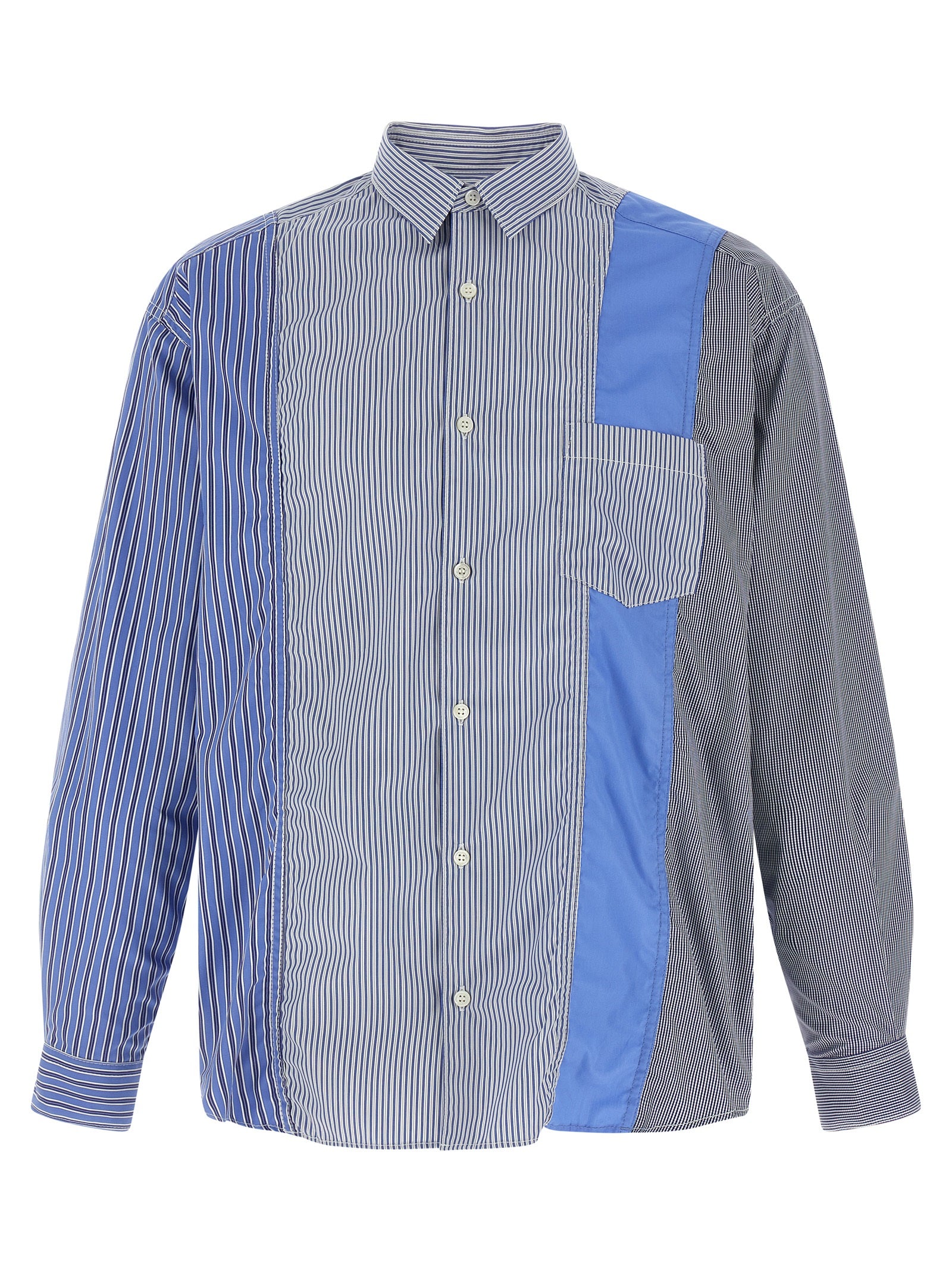 Comme Des Garçons Blue Cotton Men's Blouse