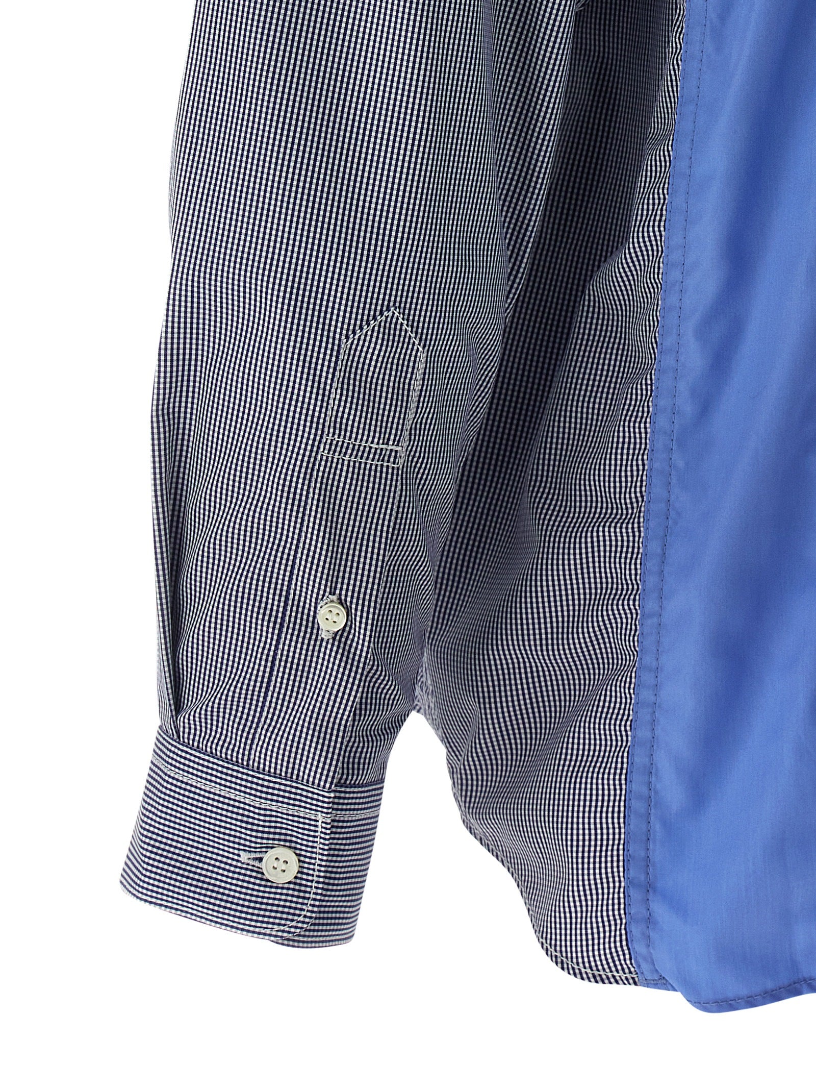 Comme Des Garçons Blue Cotton Men's Blouse