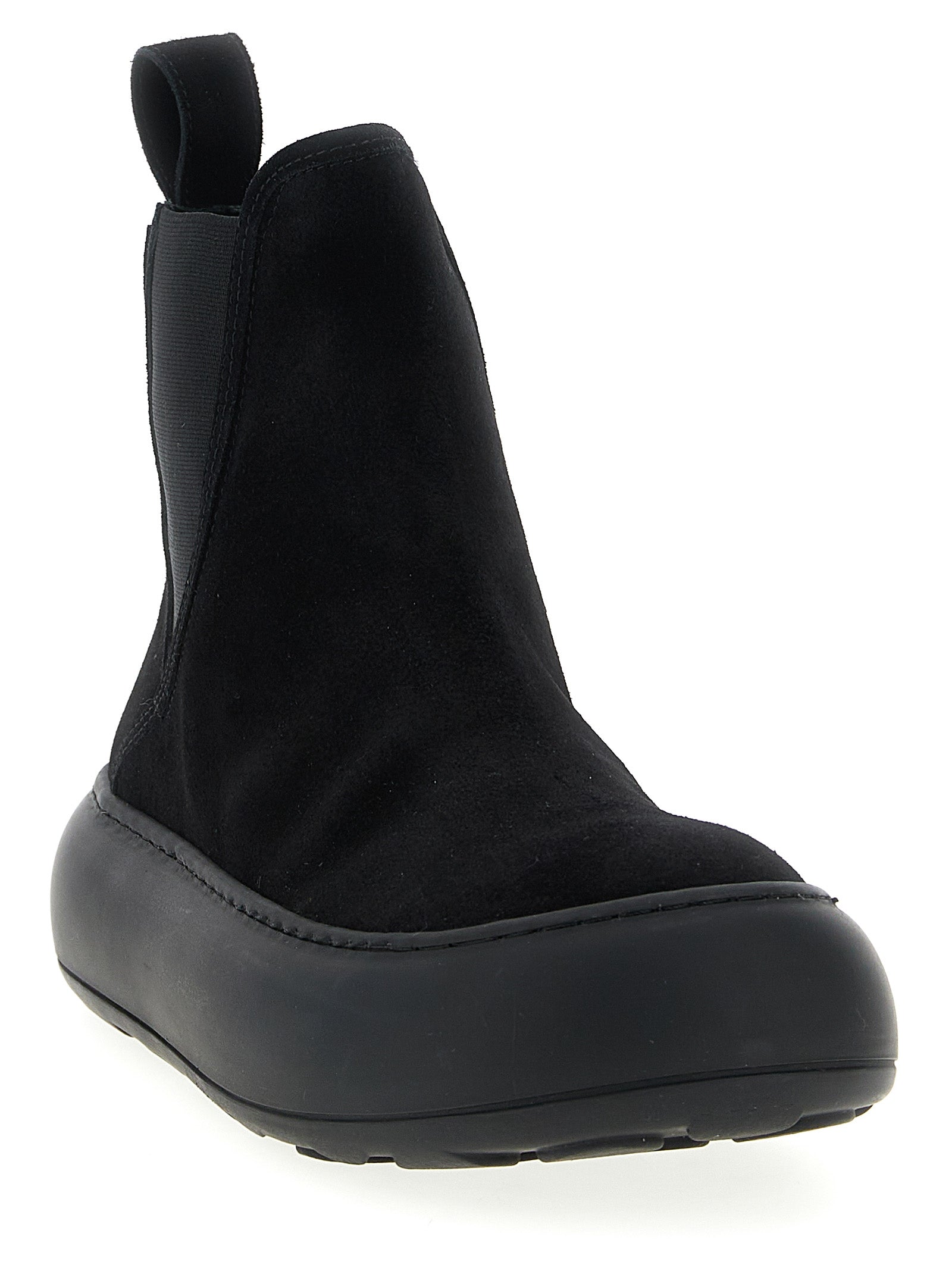 Moschino Black Calfskin Chelsea Women's Boots