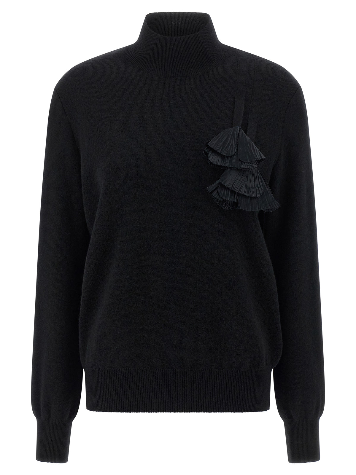 Ferragamo Black Virgin Wool Women's Cardigan