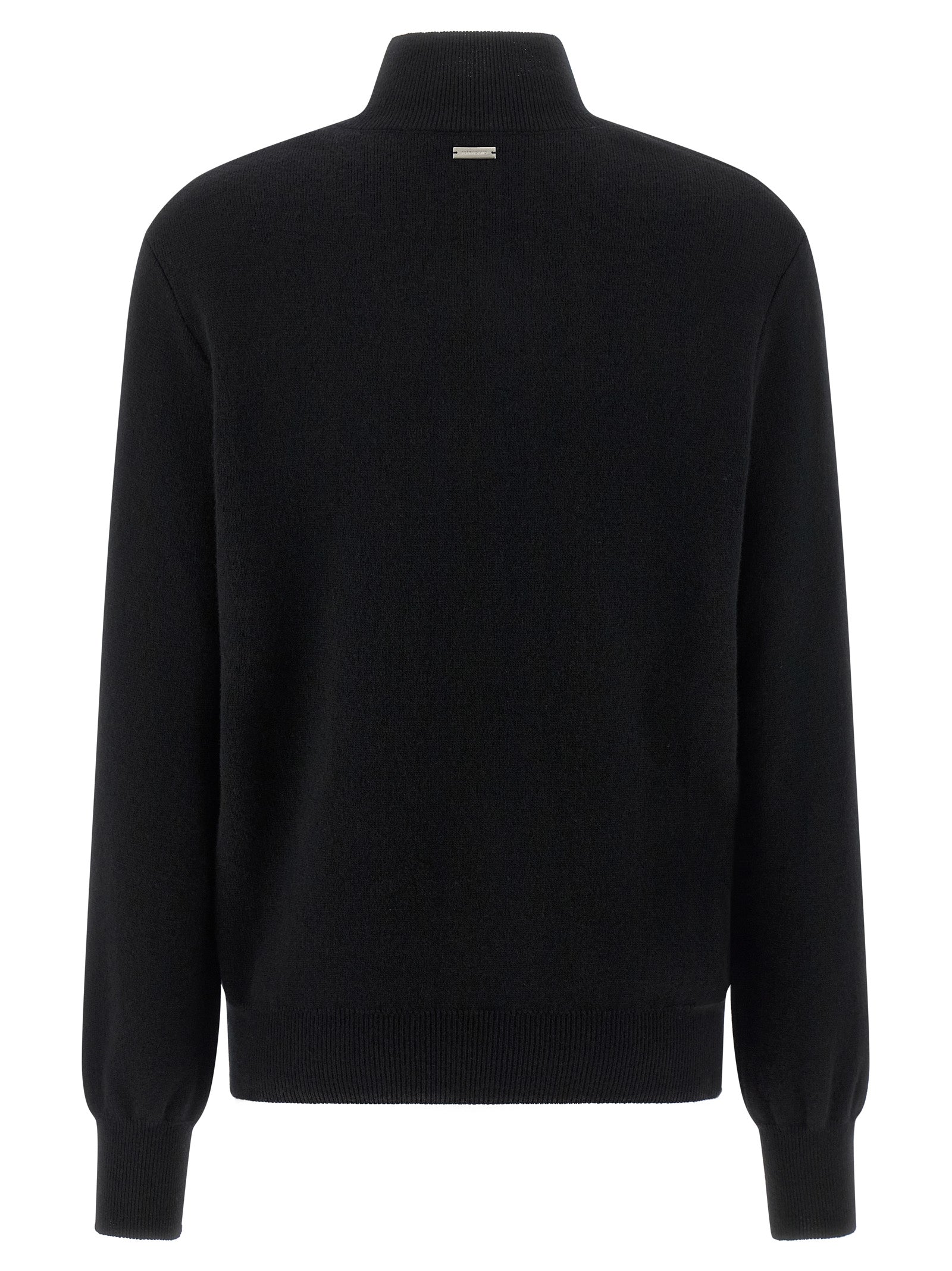 Ferragamo Black Virgin Wool Women's Cardigan