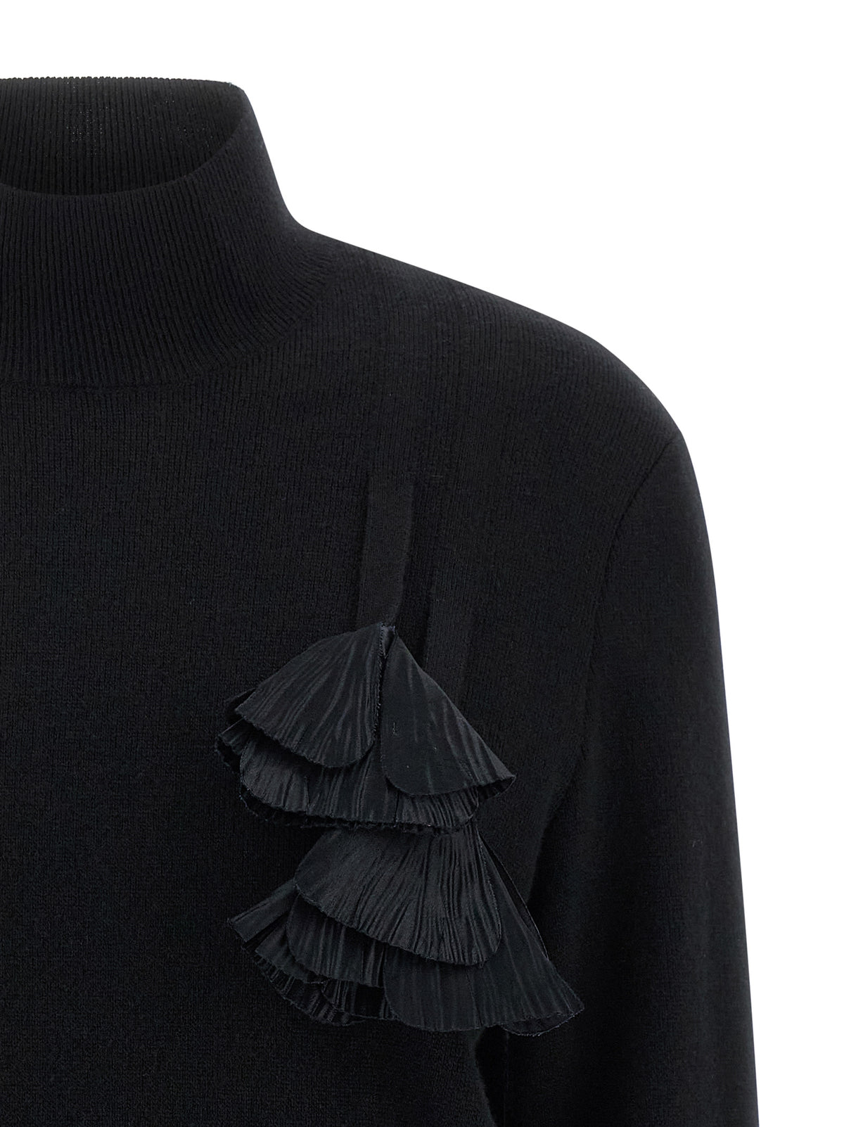 Ferragamo Black Virgin Wool Women's Cardigan
