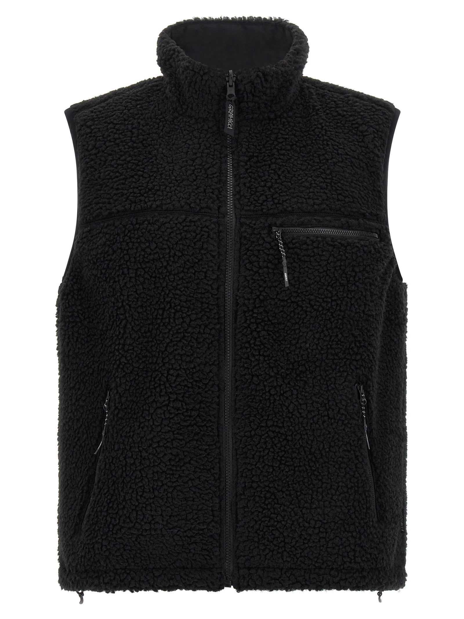 Gramicci Black Polyester Sleeveless Men's Jacket