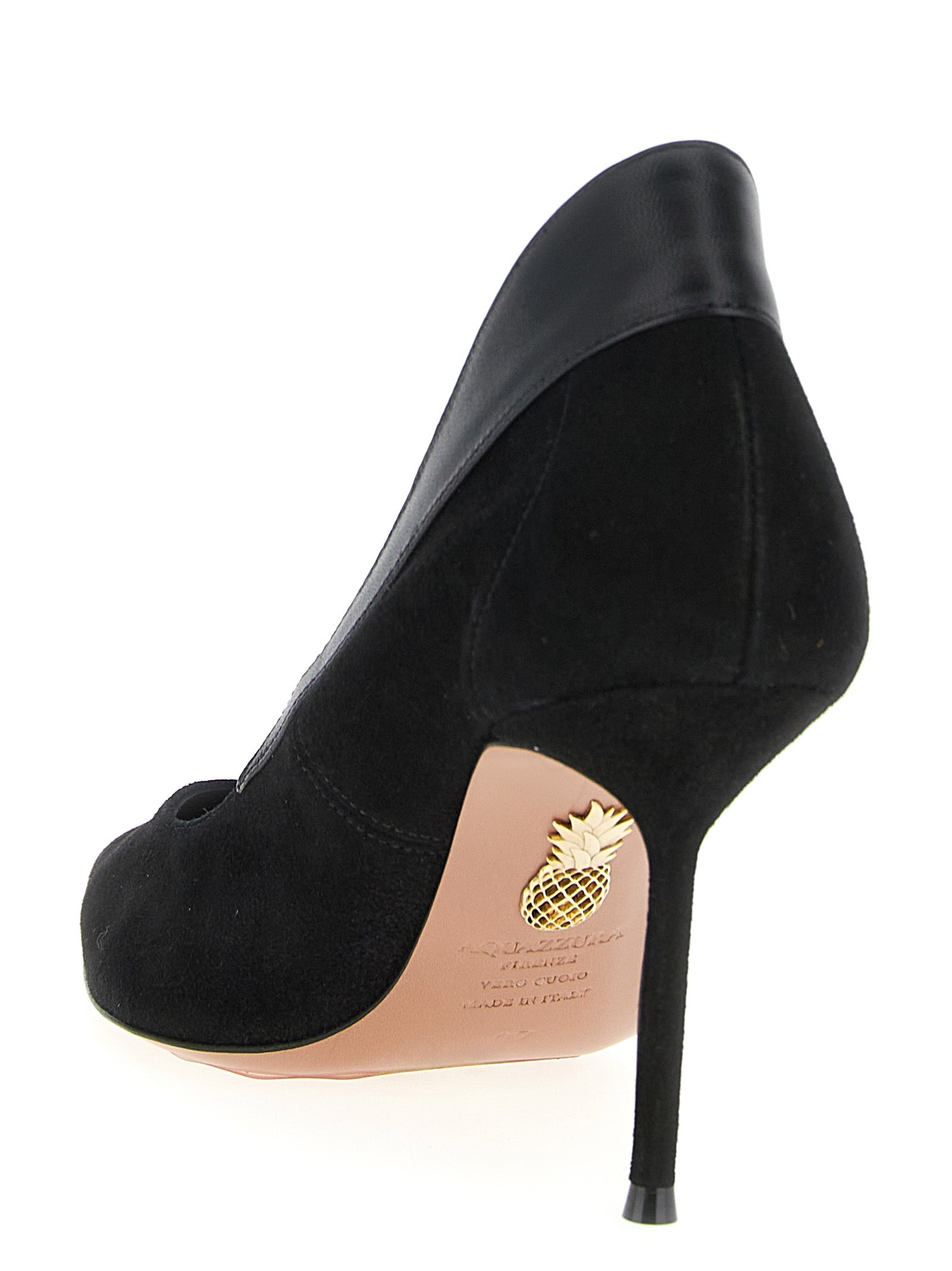 Aquazzura Black Goatskin High Heel Women's Pumps