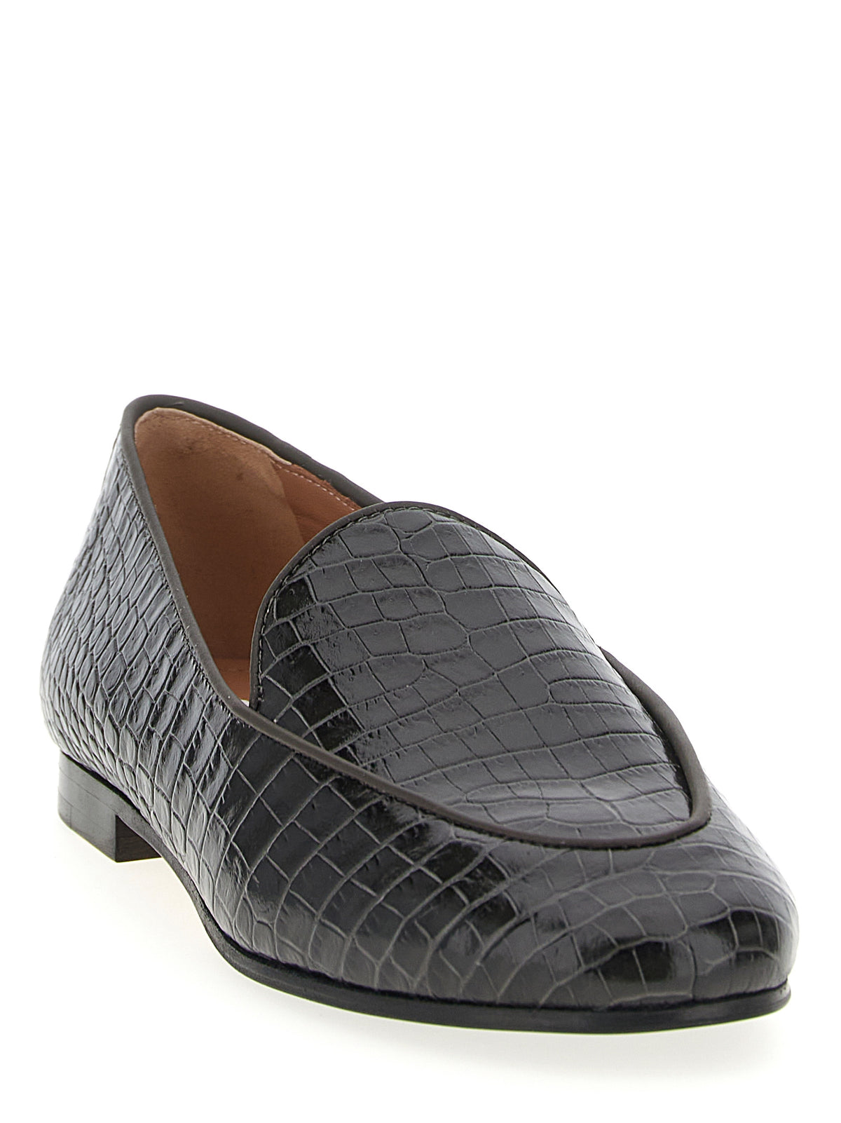 Aquazzura Black Calfskin Slip-On Women's Loafers