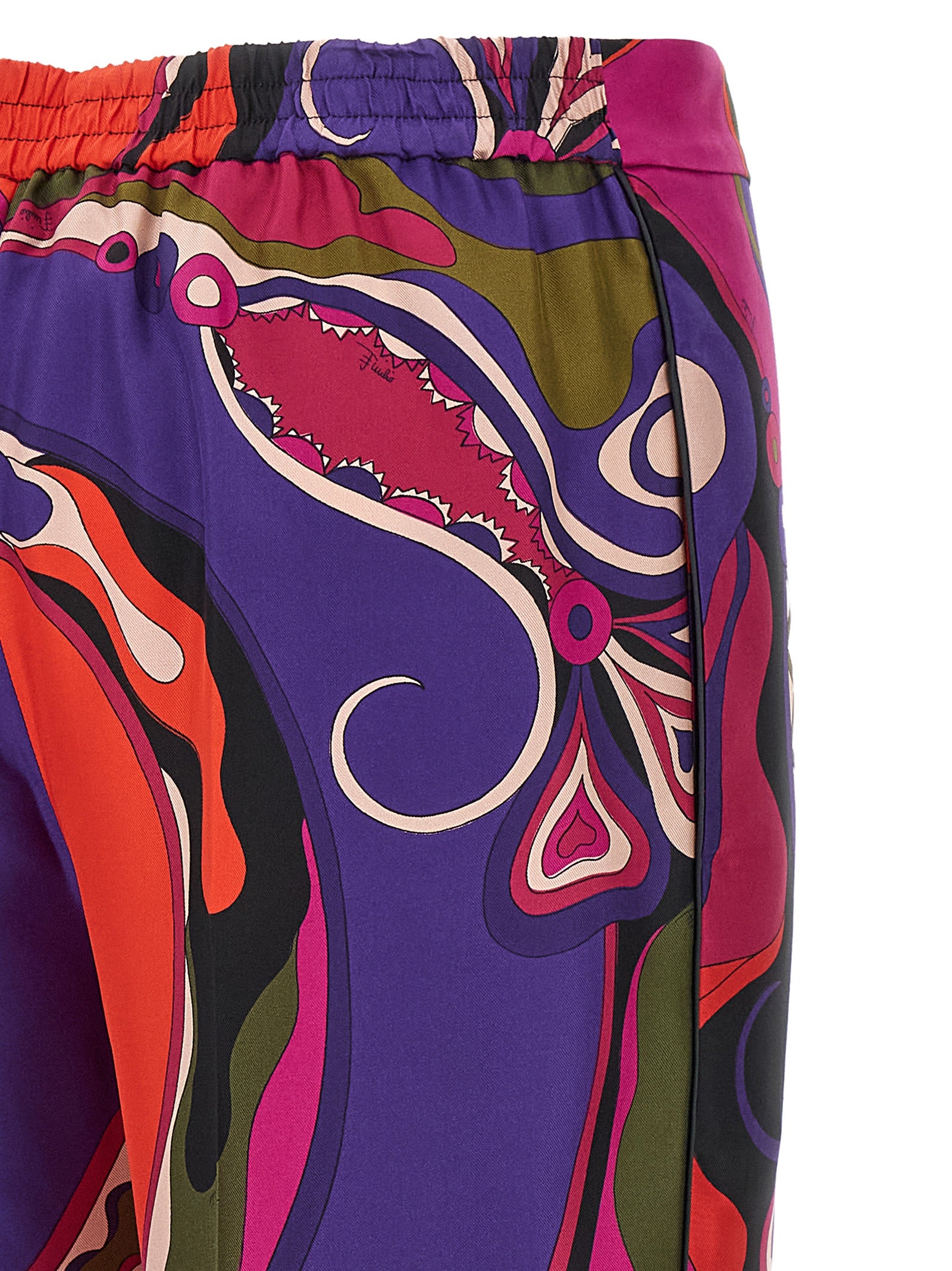 Emilio Pucci Multicolor Silk Casual Women's Pants