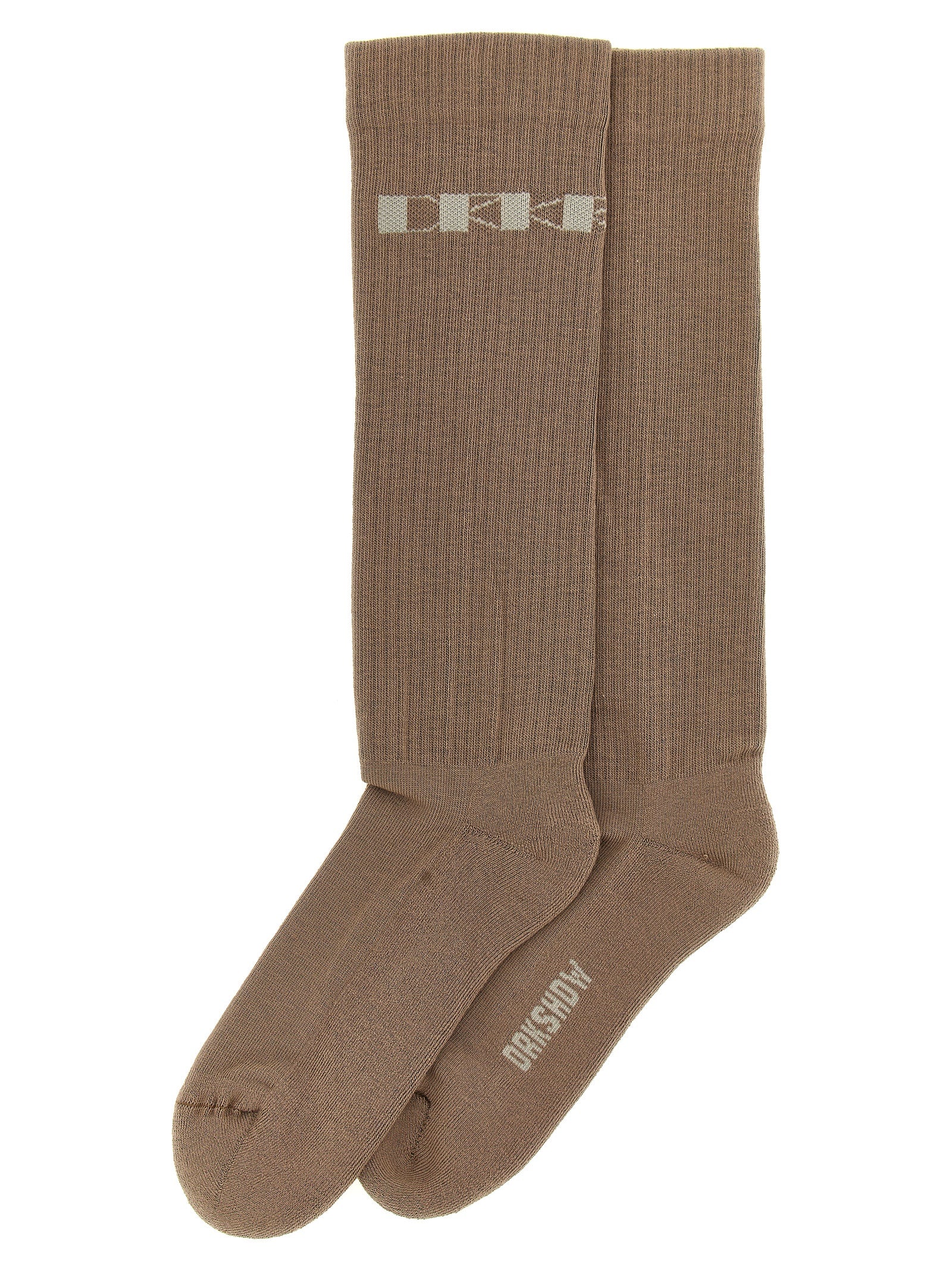 DRKSHDW Beige Cotton Women's Socks
