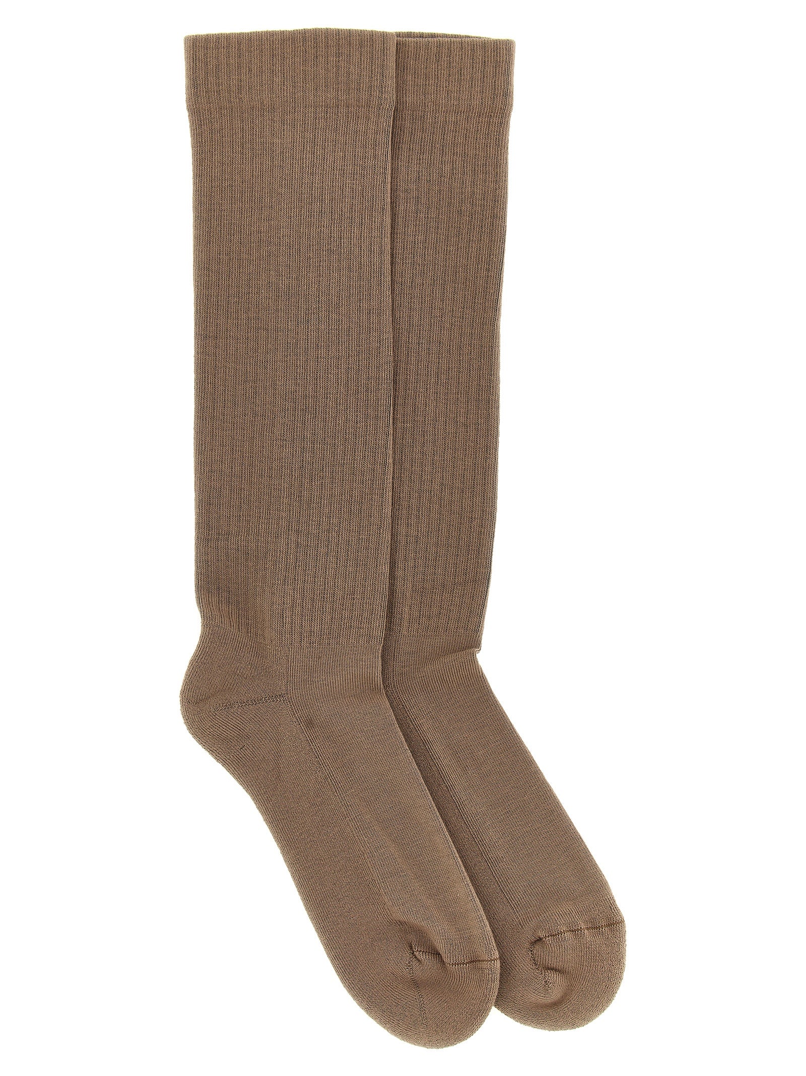 DRKSHDW Beige Cotton Women's Socks