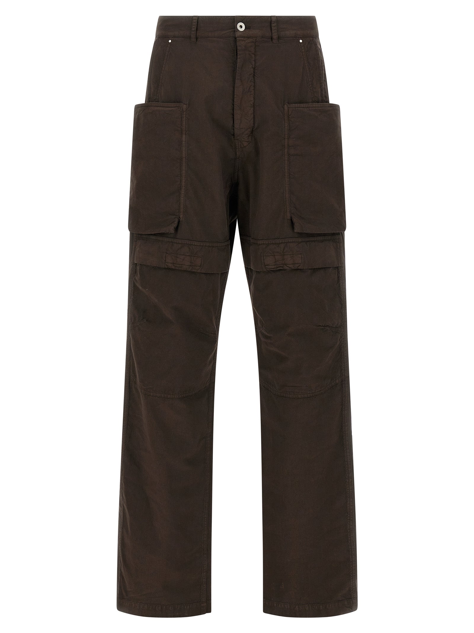 DRKSHDW Brown Cotton Cargo Men's Pants