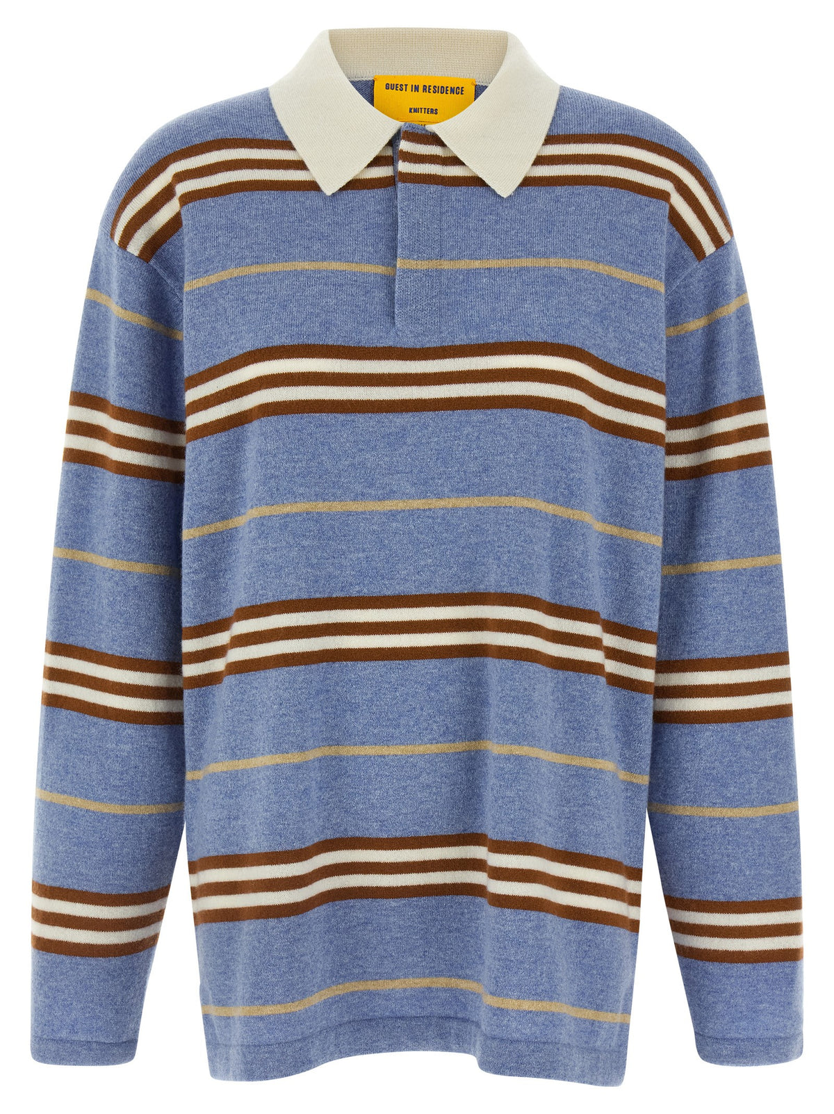 Guest in Residence Blue Cashmere Polo Women's Shirt
