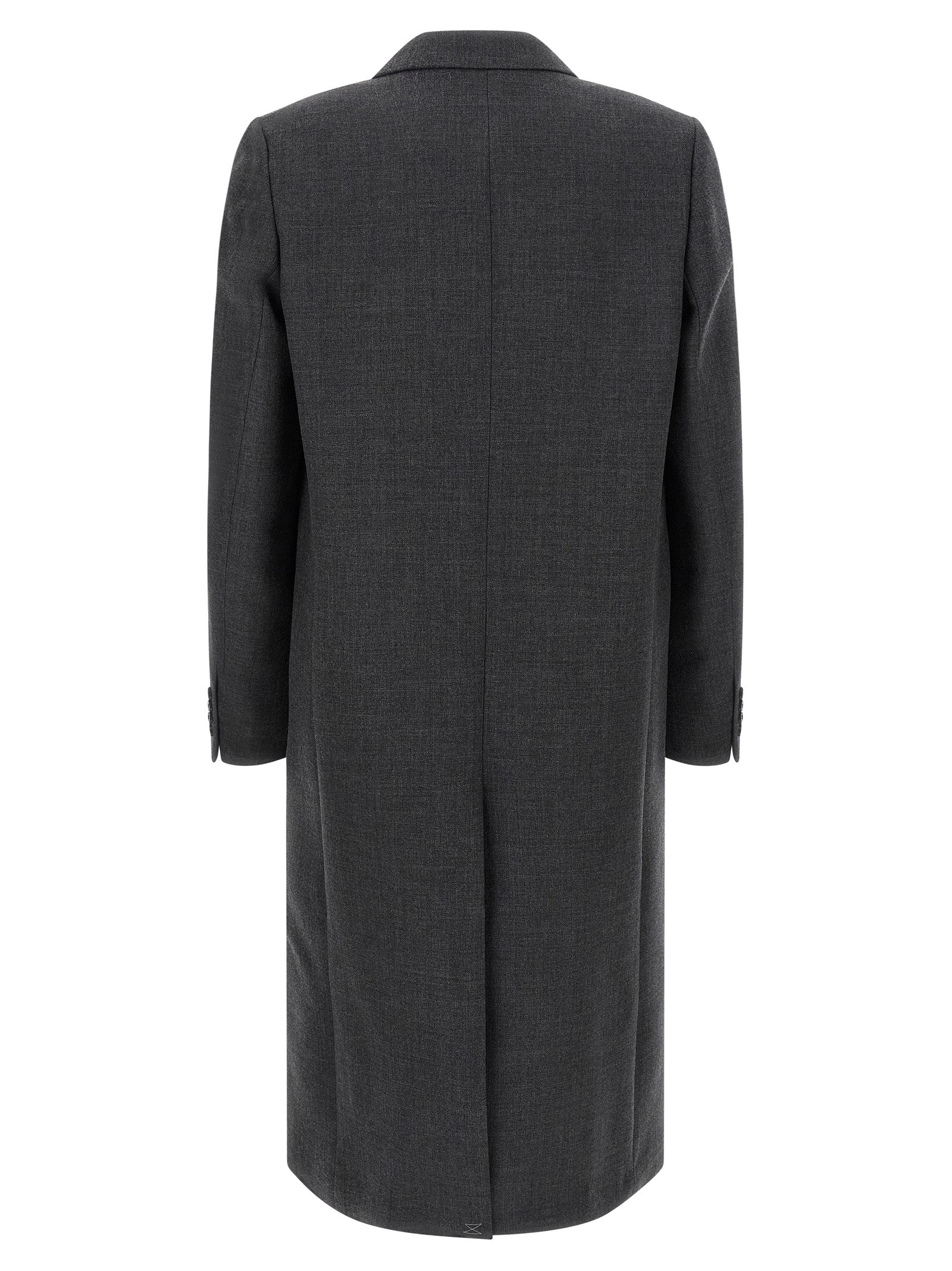 Dries Van Noten Gray Wool Men's Coat