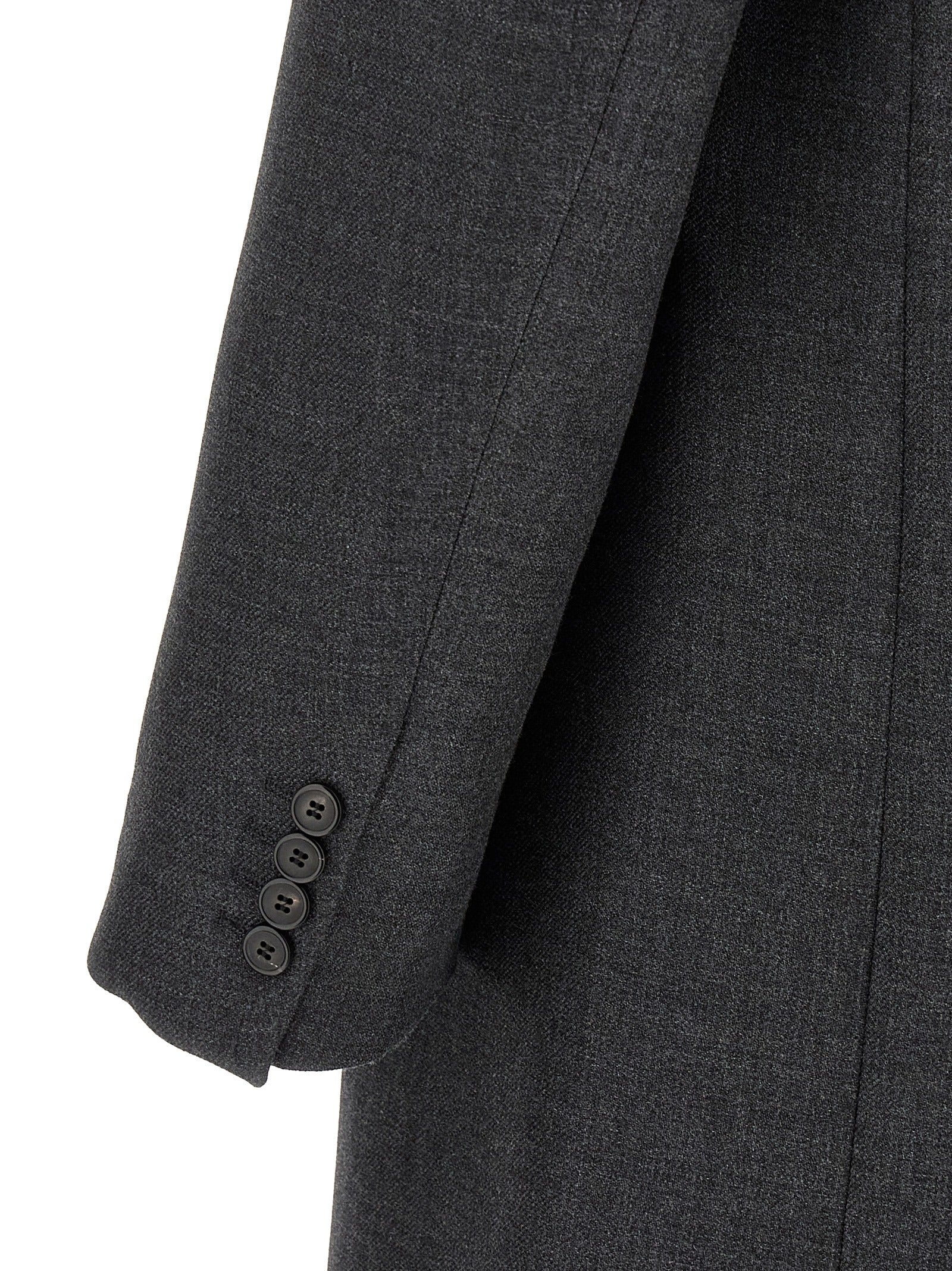 Dries Van Noten Gray Wool Men's Coat