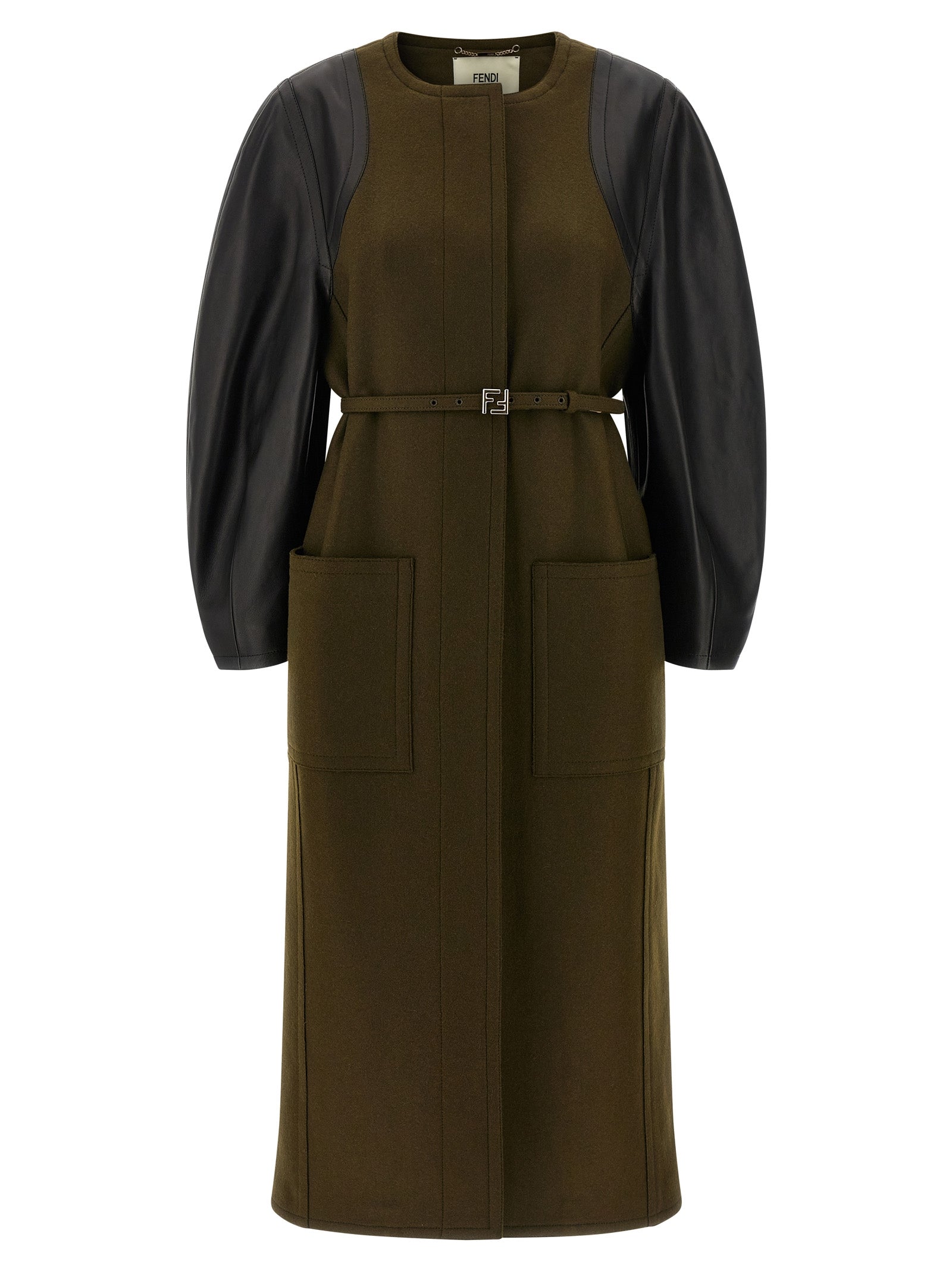 Fendi Bicolor Viscose Women's Coat