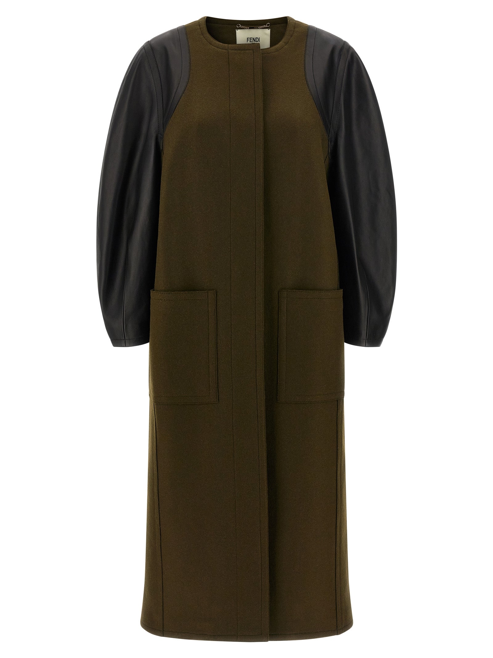 Fendi Bicolor Viscose Women's Coat