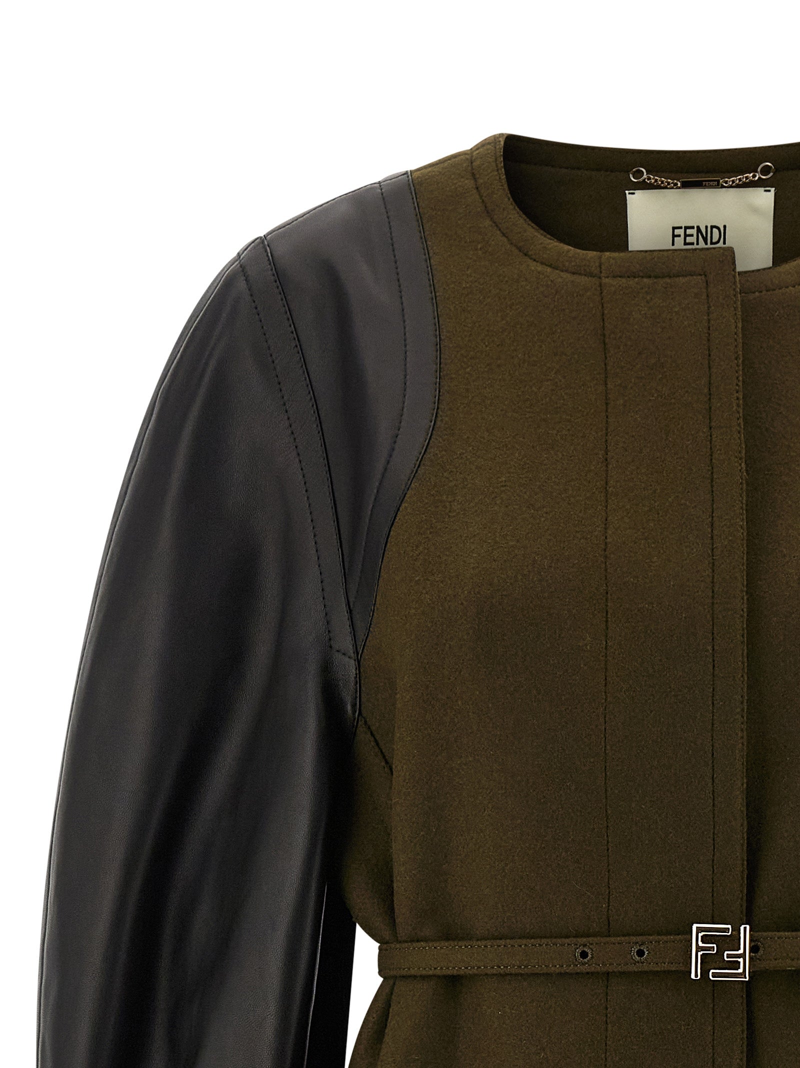 Fendi Bicolor Viscose Women's Coat