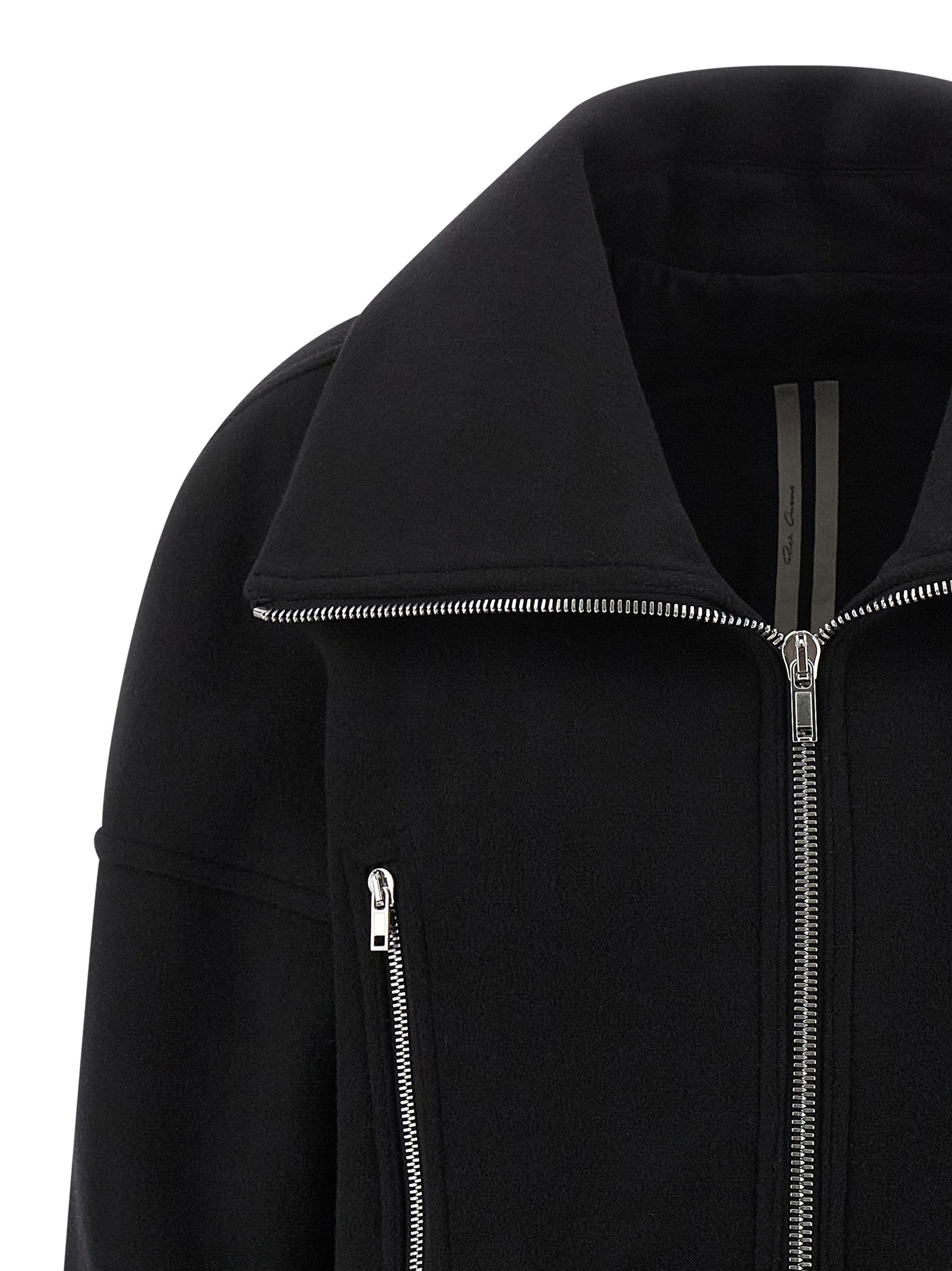 Rick Owens Black Virgin Wool Women's Coat