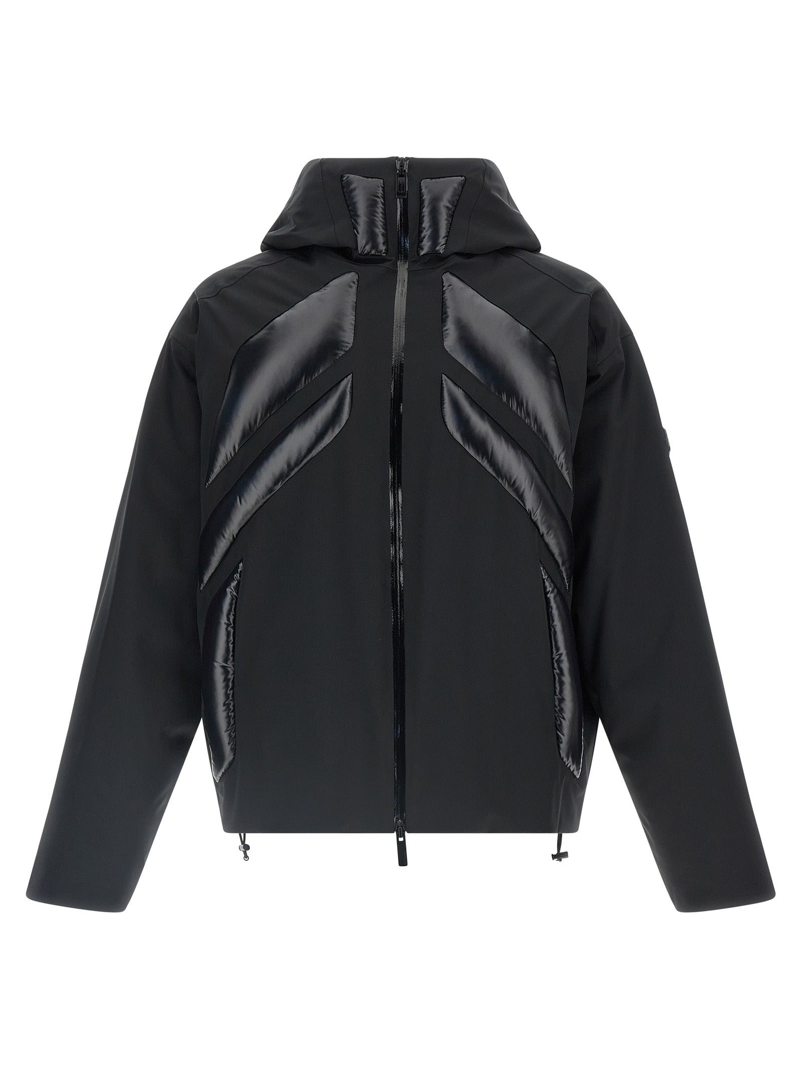 MONCLER GENIUS Black Polyamide Full-Length Men's Jacket