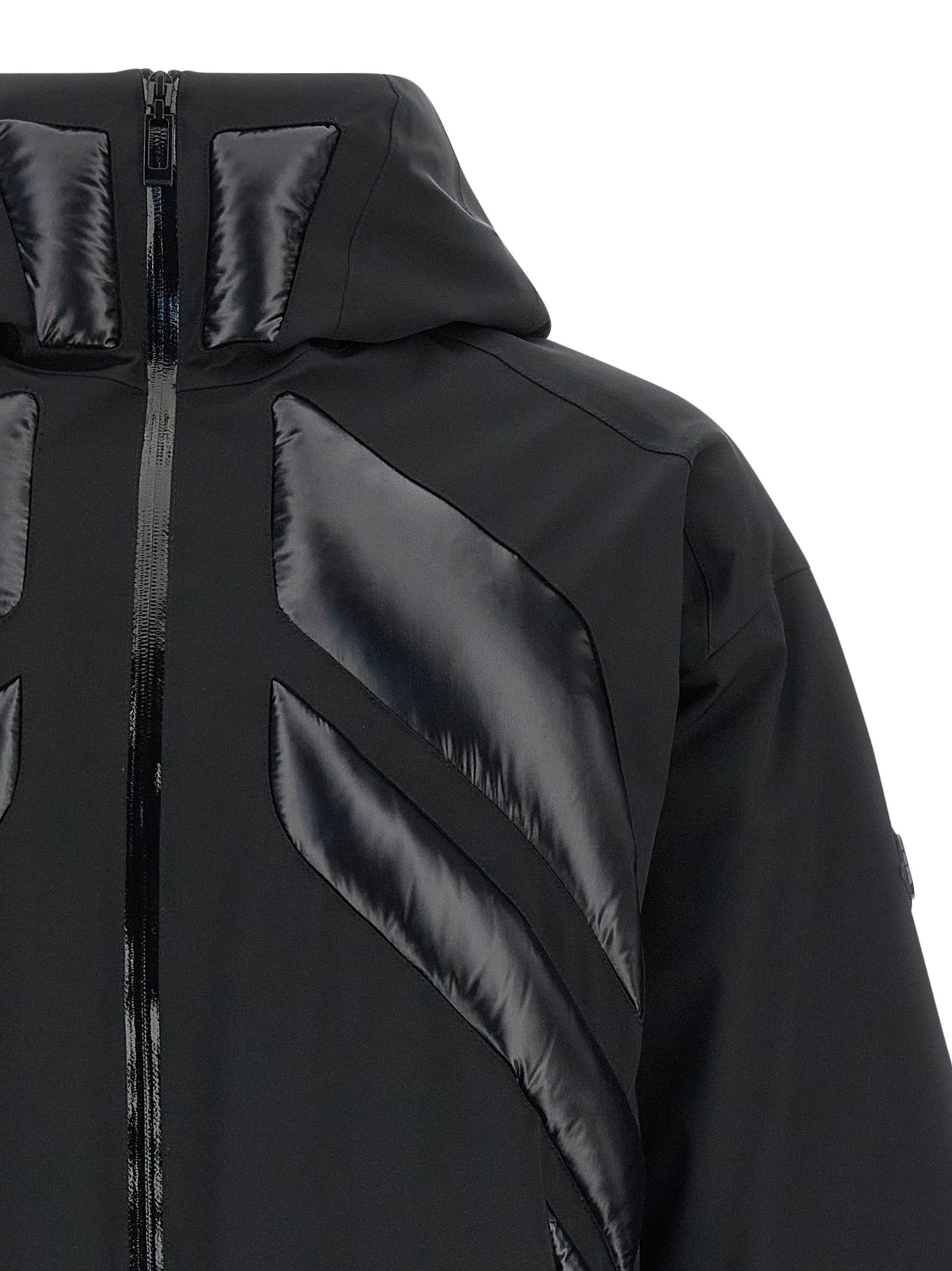 MONCLER GENIUS Black Polyamide Full-Length Men's Jacket