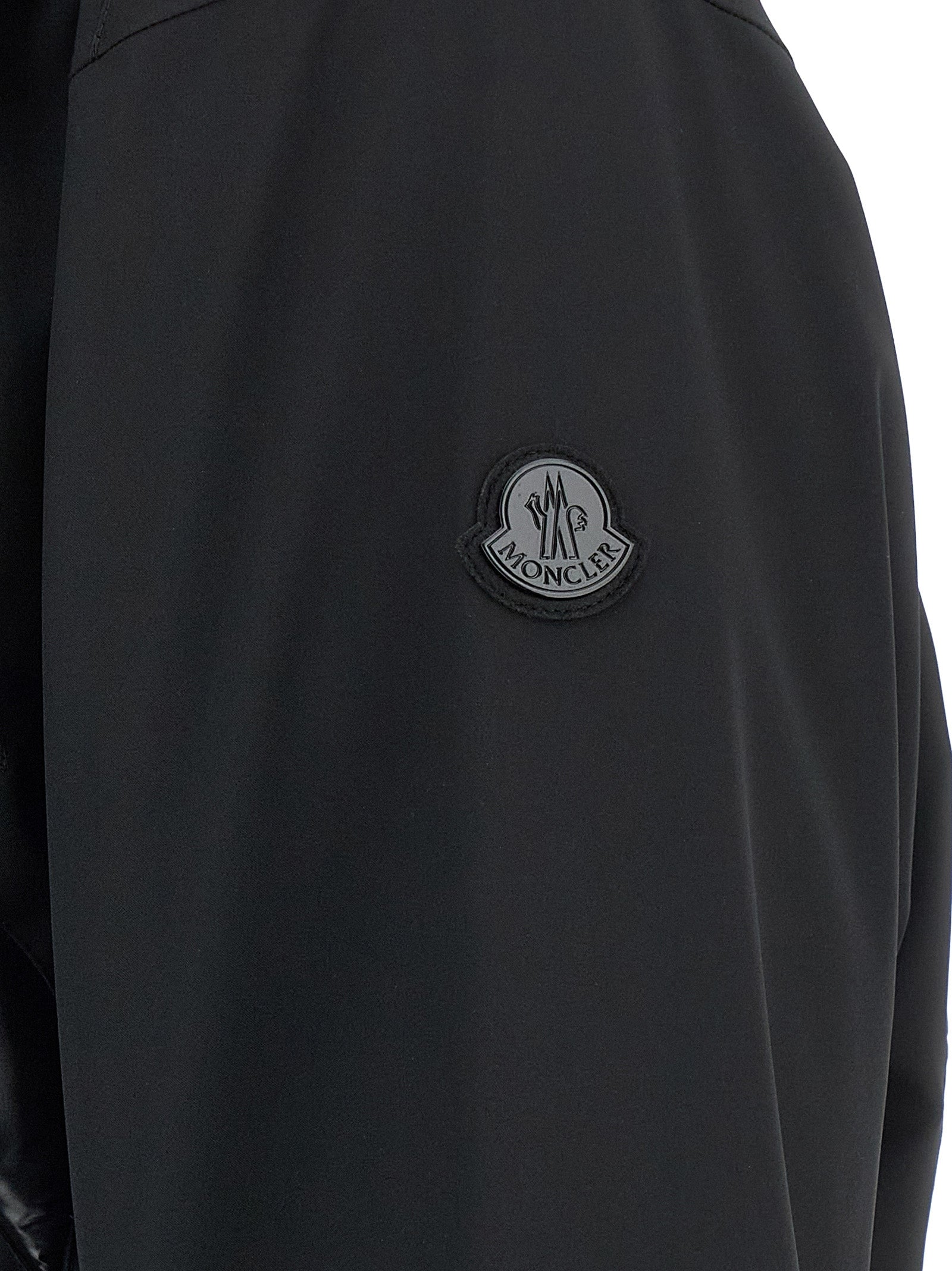 MONCLER GENIUS Black Polyamide Full-Length Men's Jacket