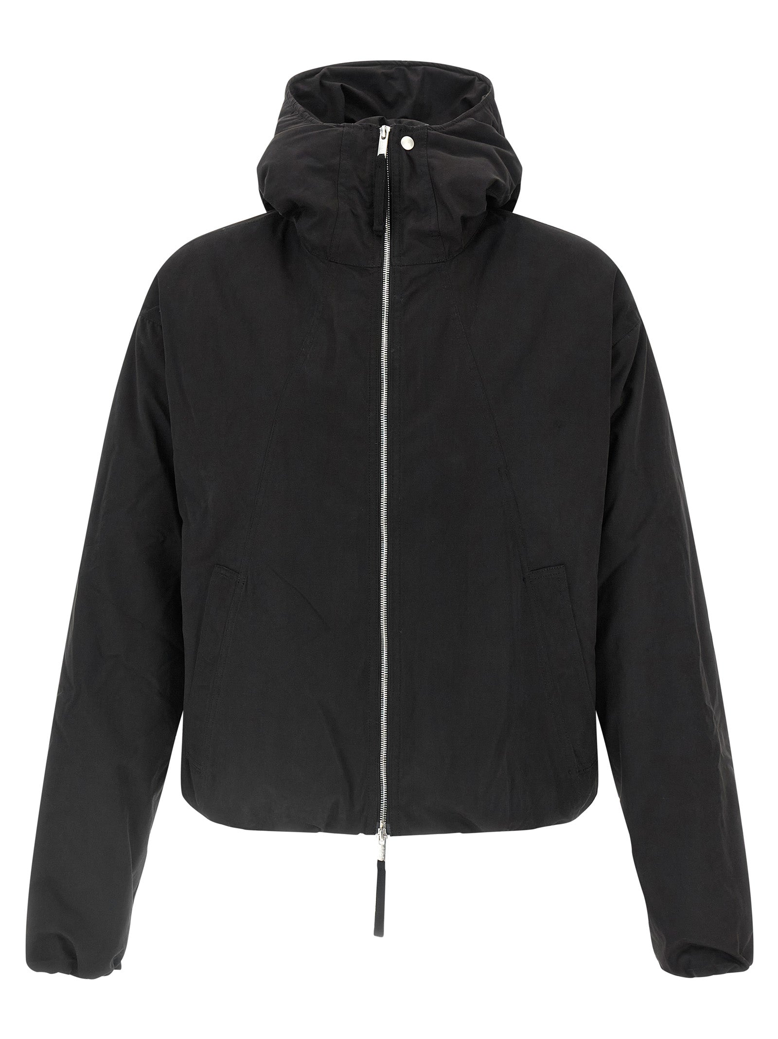 Thom Krom Black Polyester Shell Men's Jacket