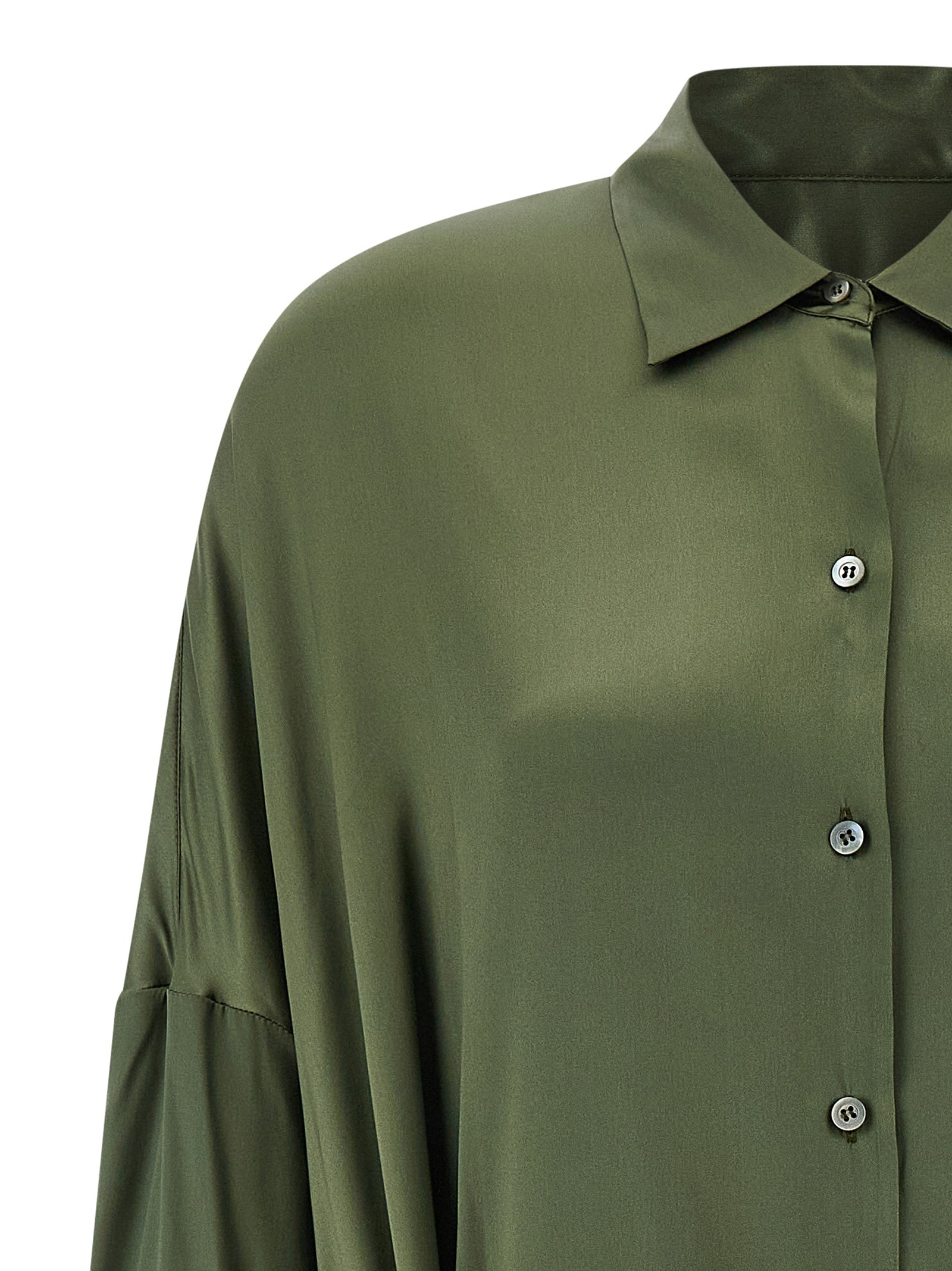 Dries Van Noten Bicolor Silk Midi Women's Dress