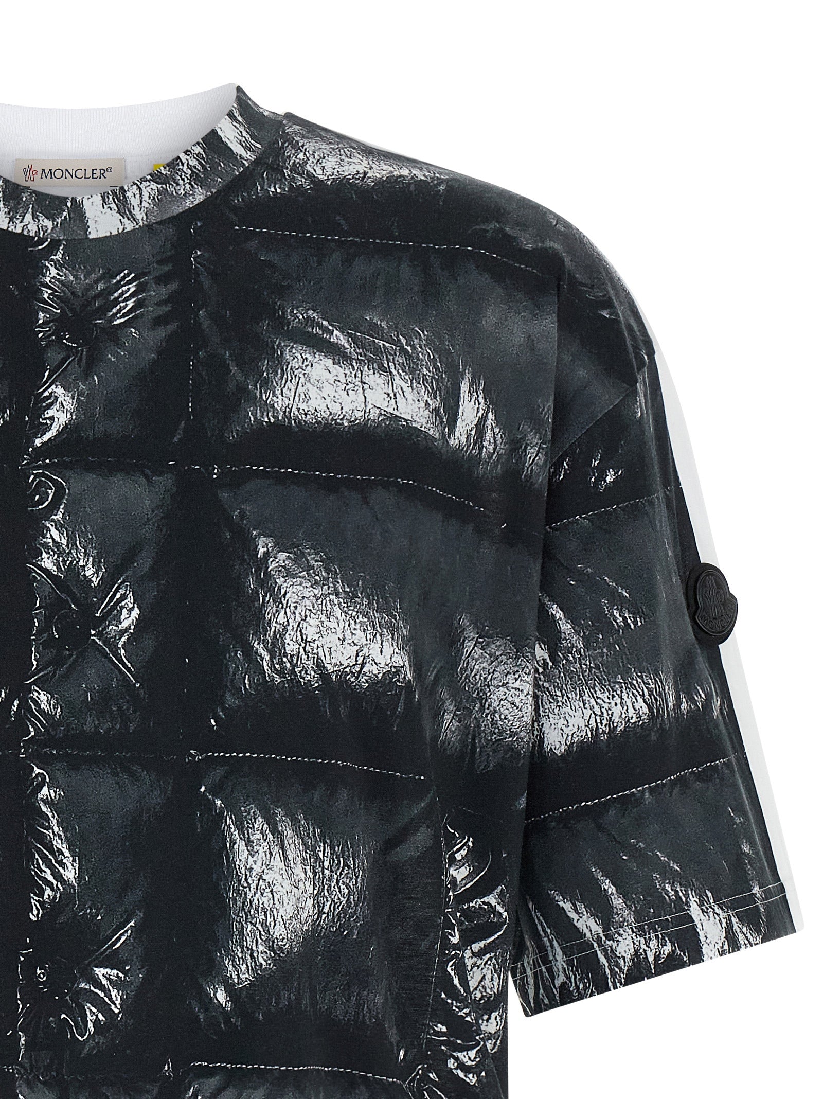 MONCLER GENIUS Black Cotton Men's T-Shirt