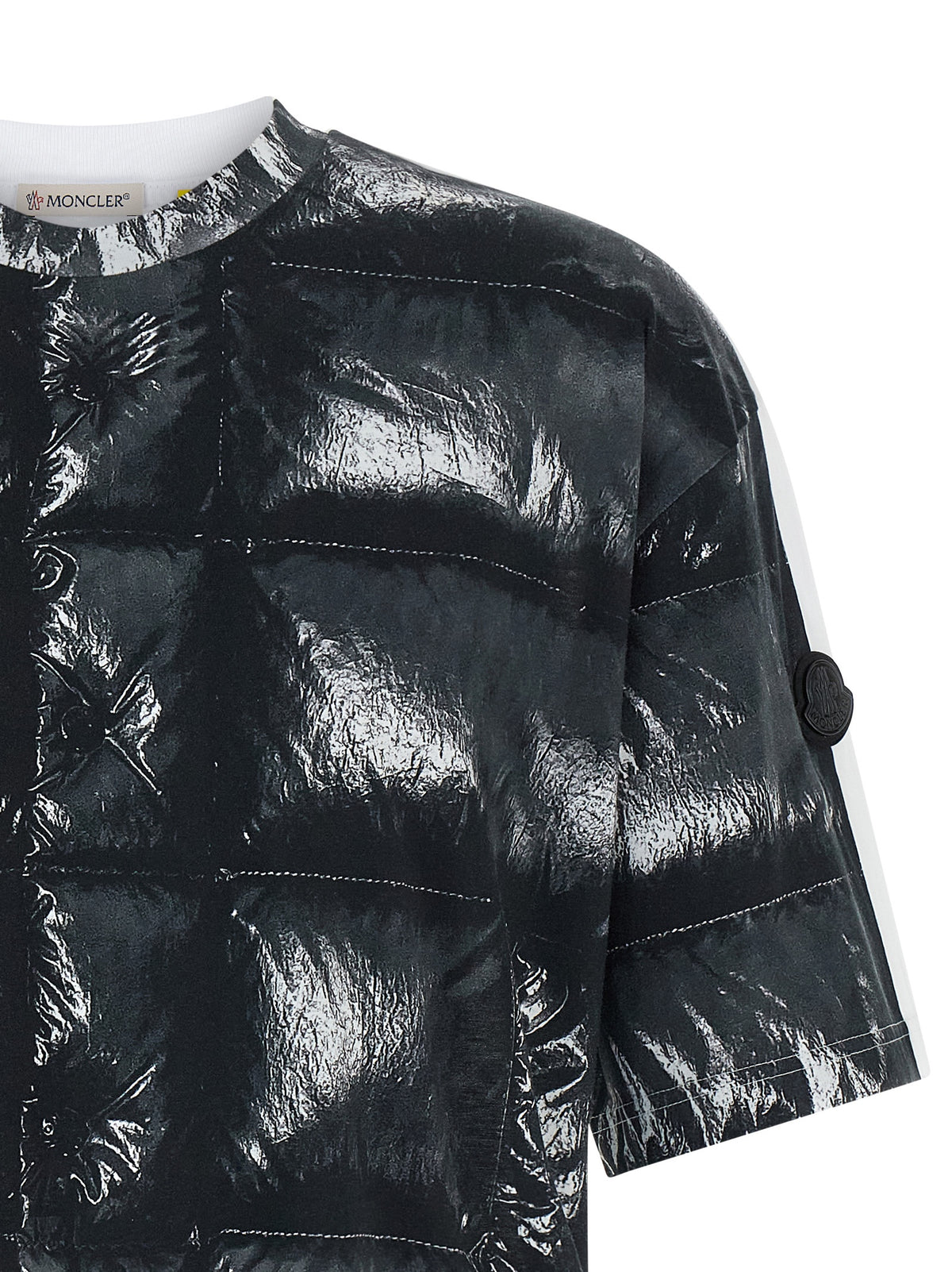 MONCLER GENIUS Black Cotton Men's T-Shirt