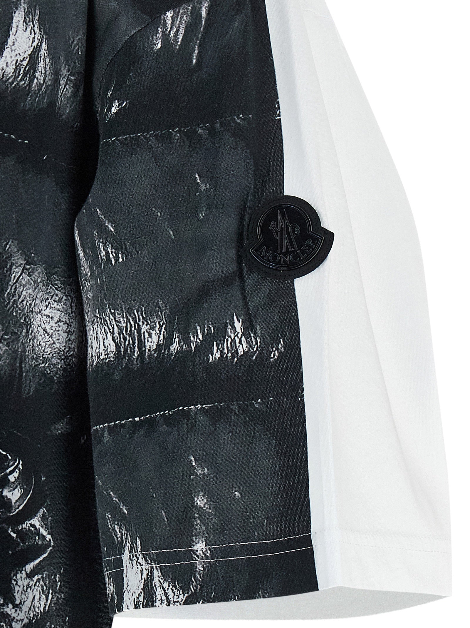 MONCLER GENIUS Black Cotton Men's T-Shirt