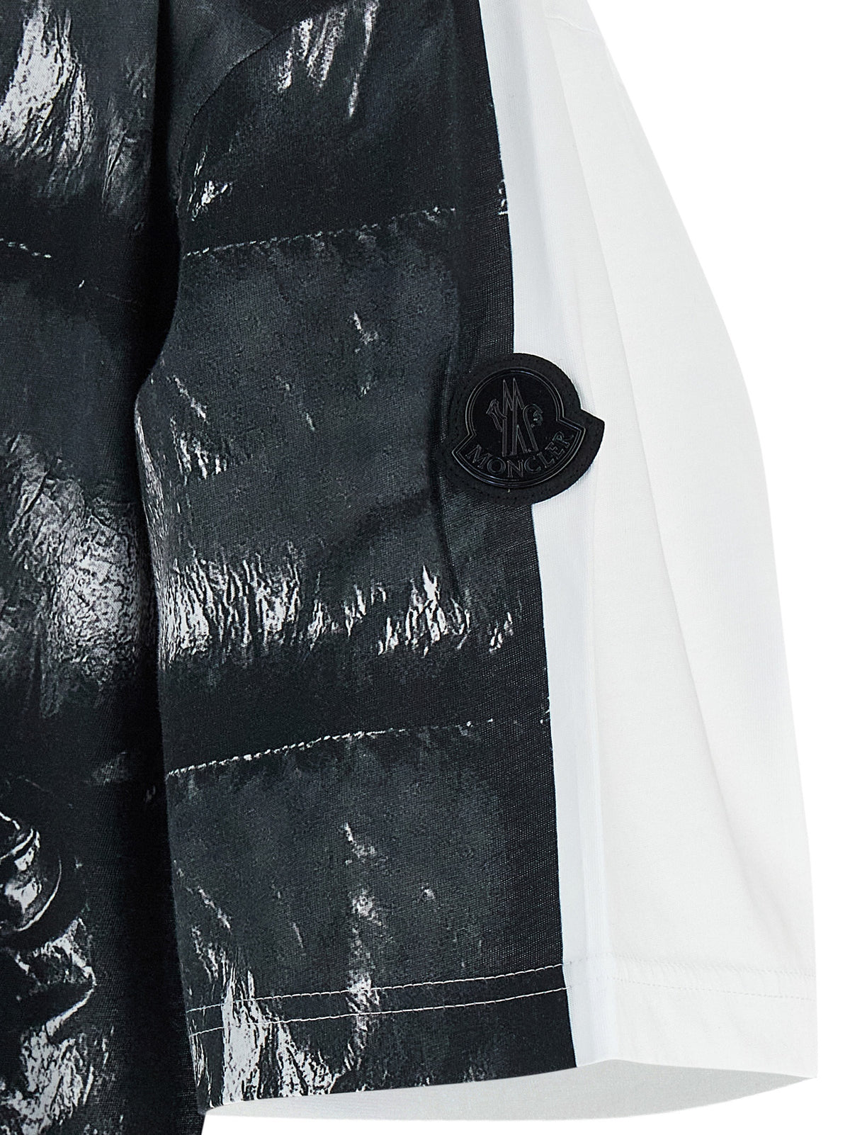 MONCLER GENIUS Black Cotton Men's T-Shirt