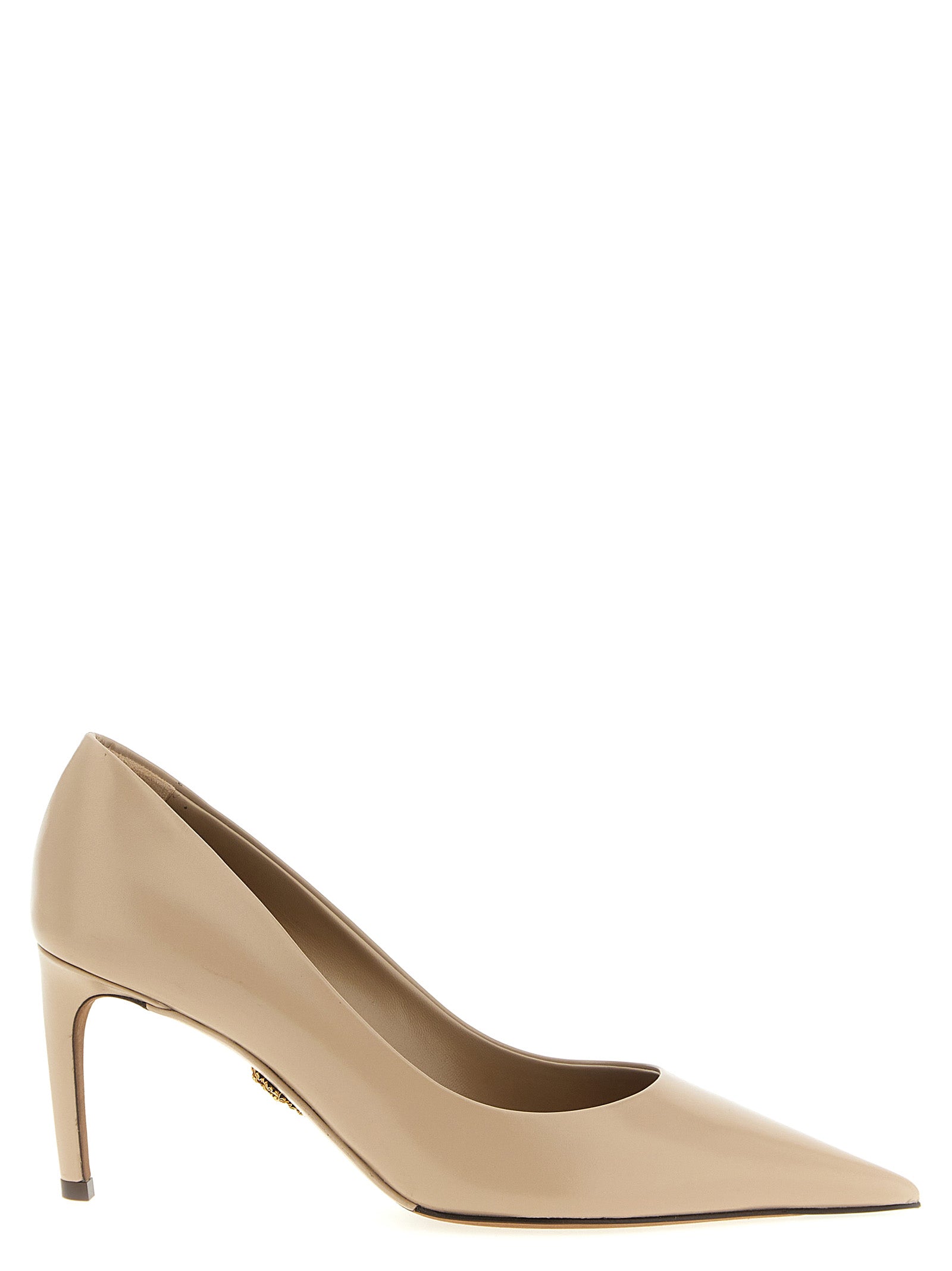 Dolce & Gabbana Beige Calfskin High Heel Women's Pumps