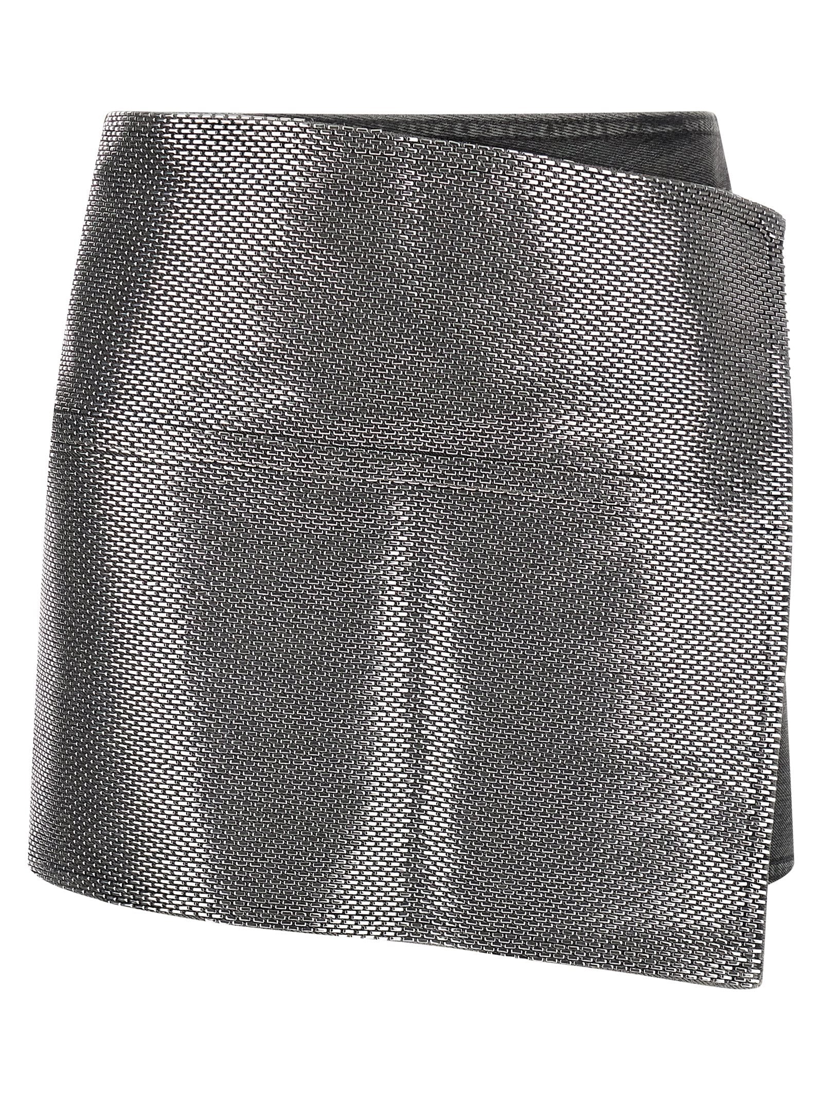 Haikure Gray Cotton Long Women's Skirt