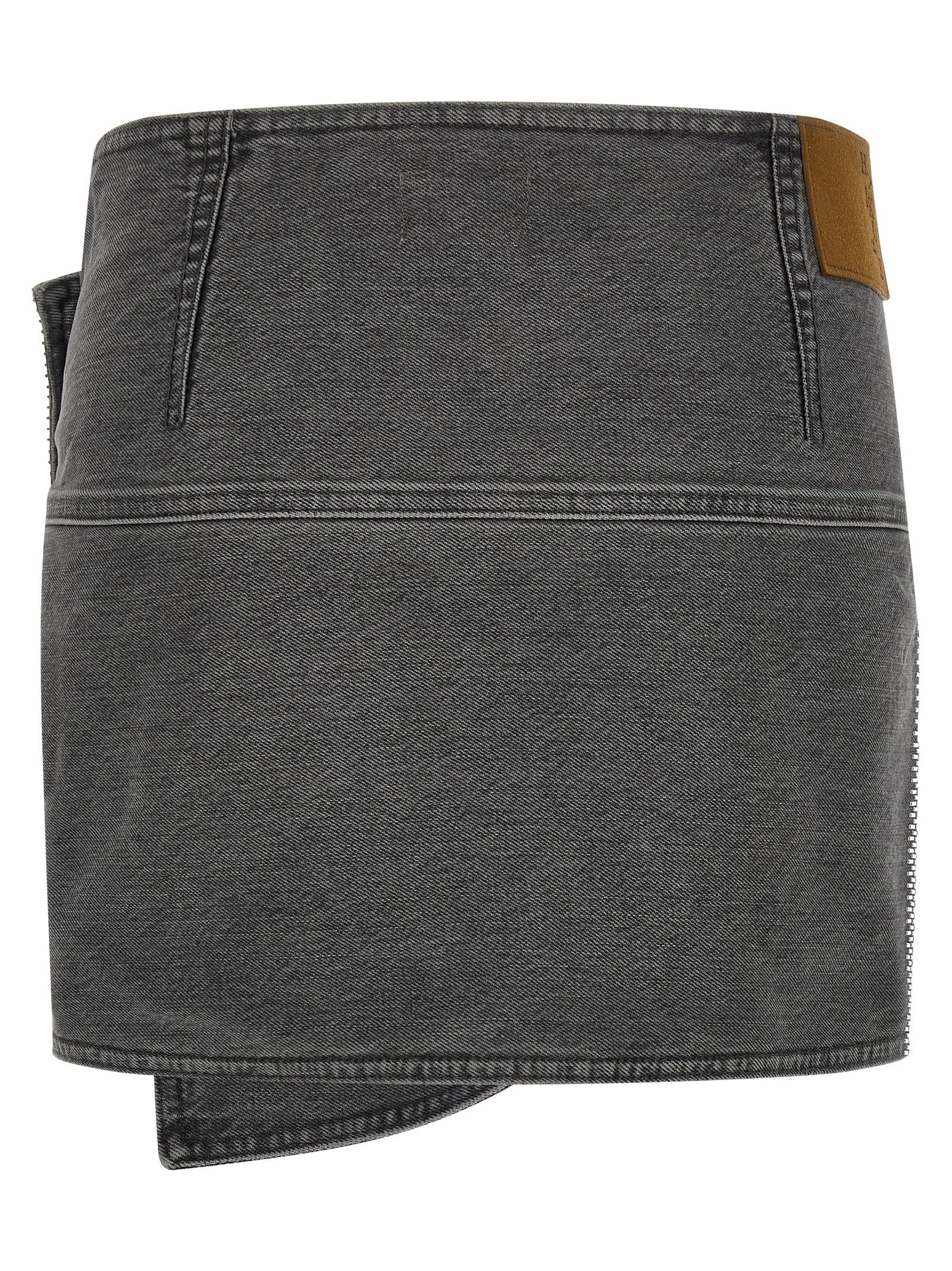 Haikure Gray Cotton Long Women's Skirt