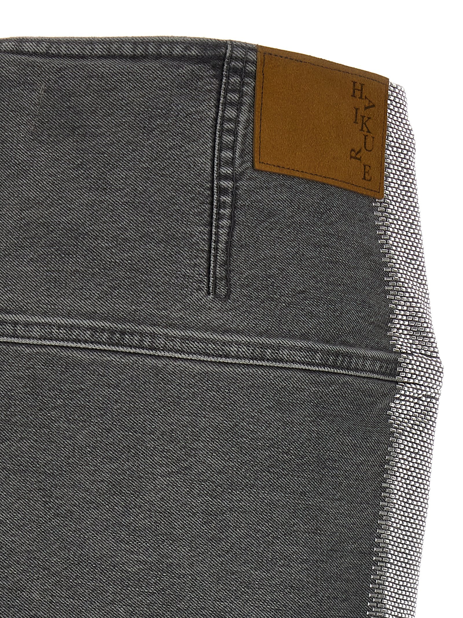 Haikure Gray Cotton Long Women's Skirt