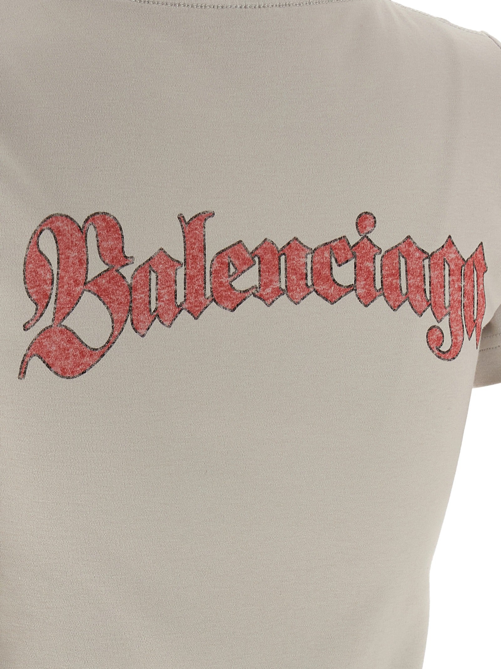 Balenciaga Gray Cotton Women's T-Shirt