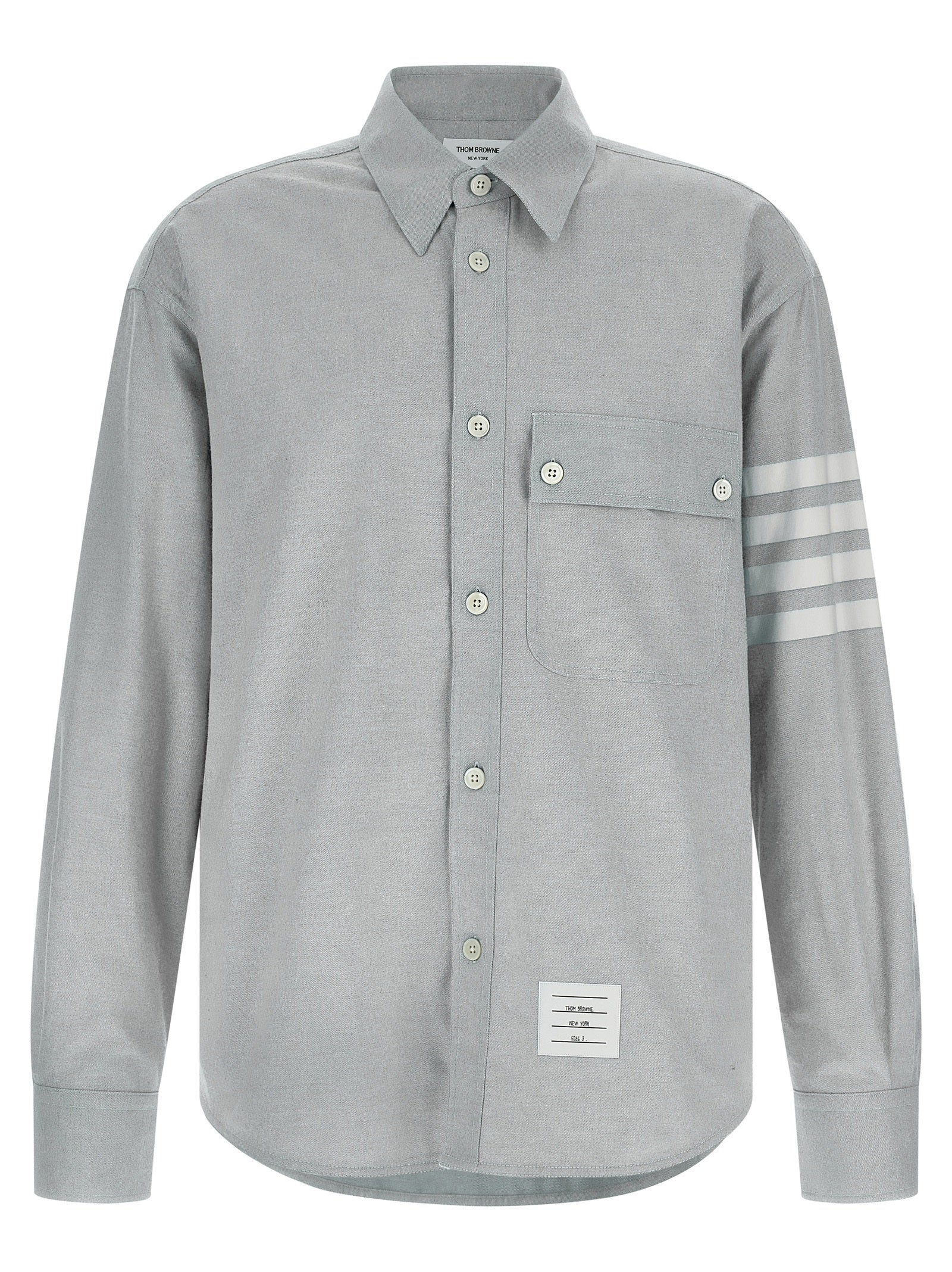 Thom Browne Gray Cotton Men's Blouse