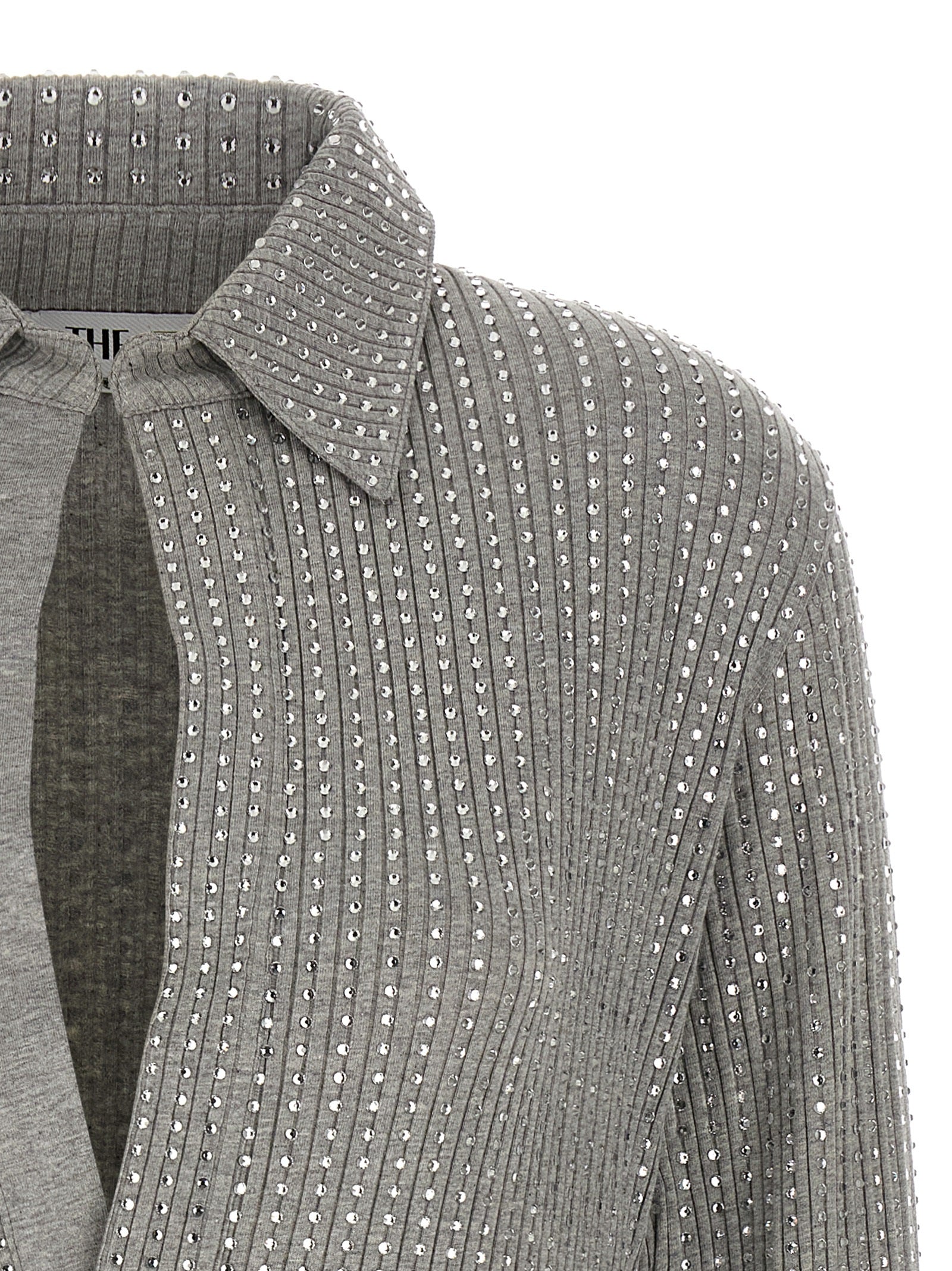The Attico Gray Cotton Short Women's Dress