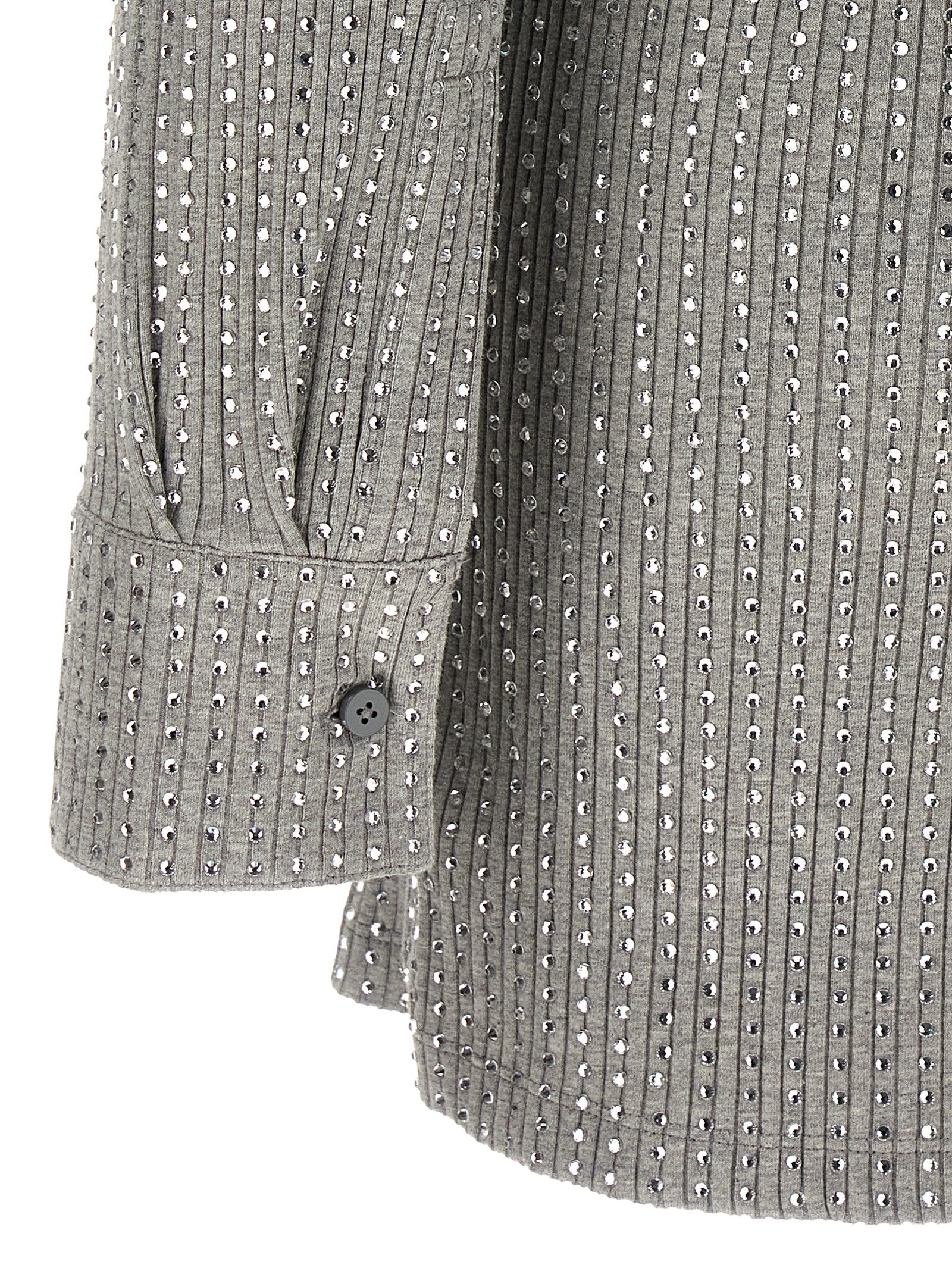 The Attico Gray Cotton Short Women's Dress