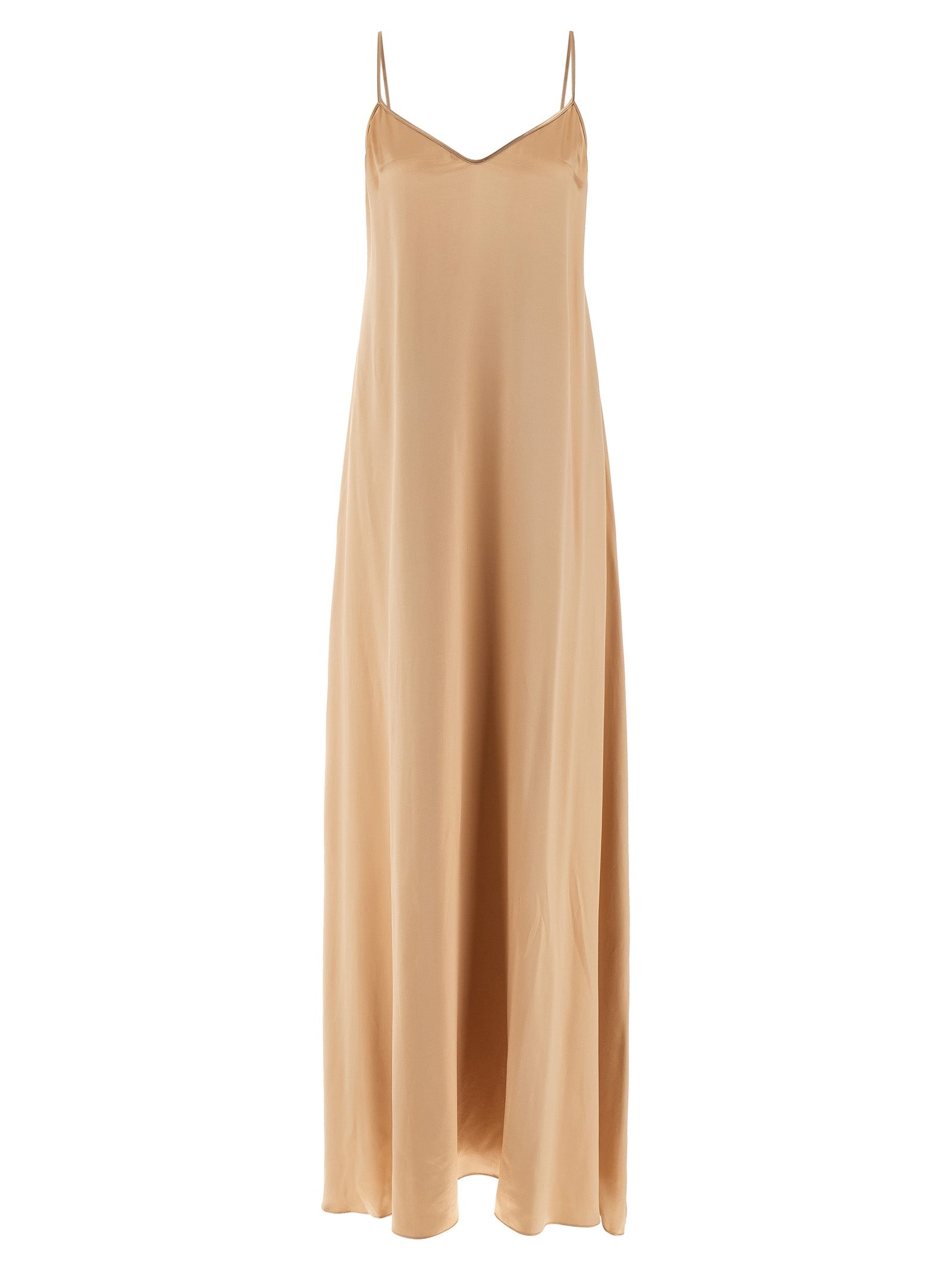 Ferragamo Beige Viscose Long Women's Dress