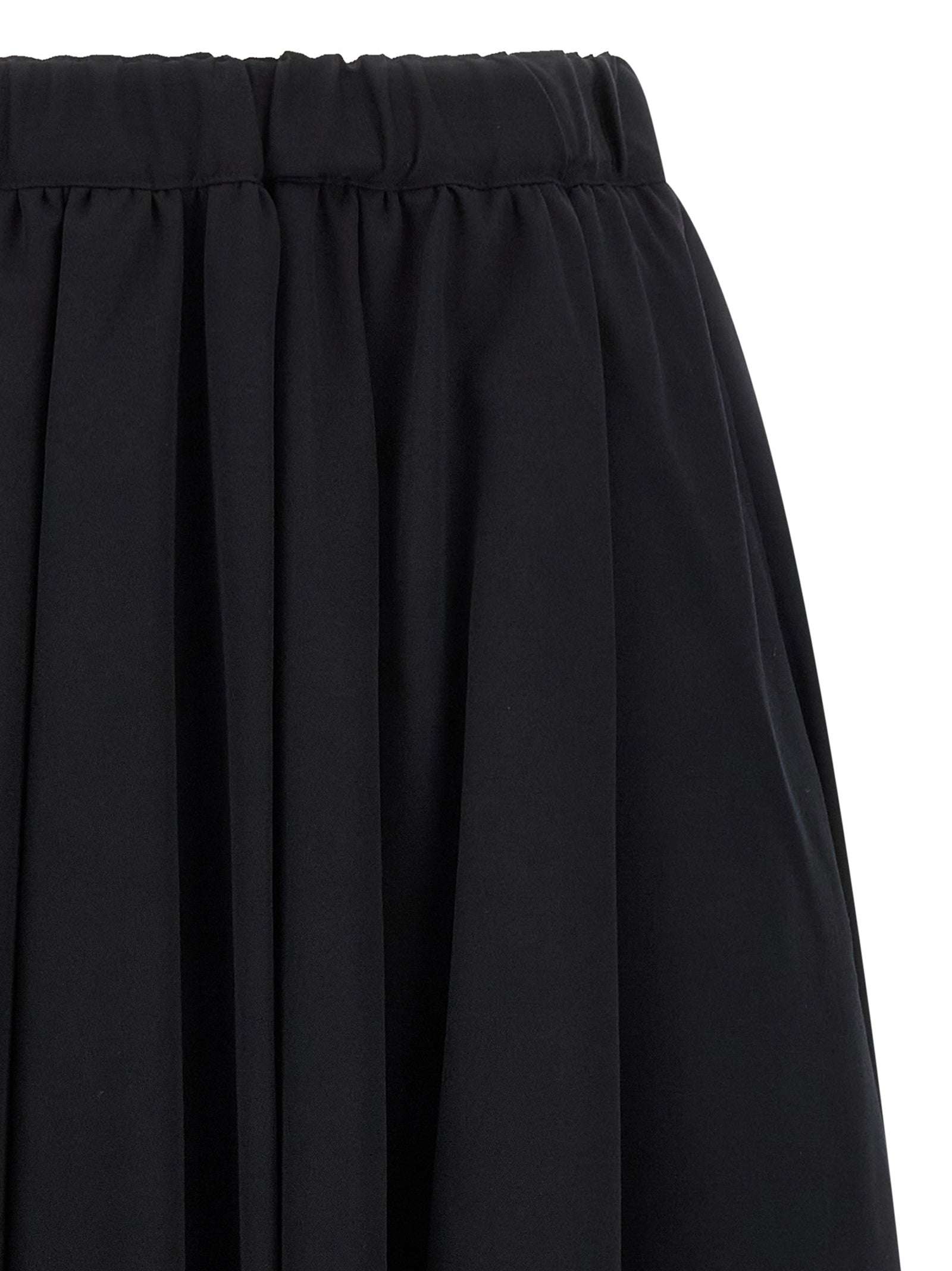 Comme Des Garçons Black Wool Mini Women's Skirt