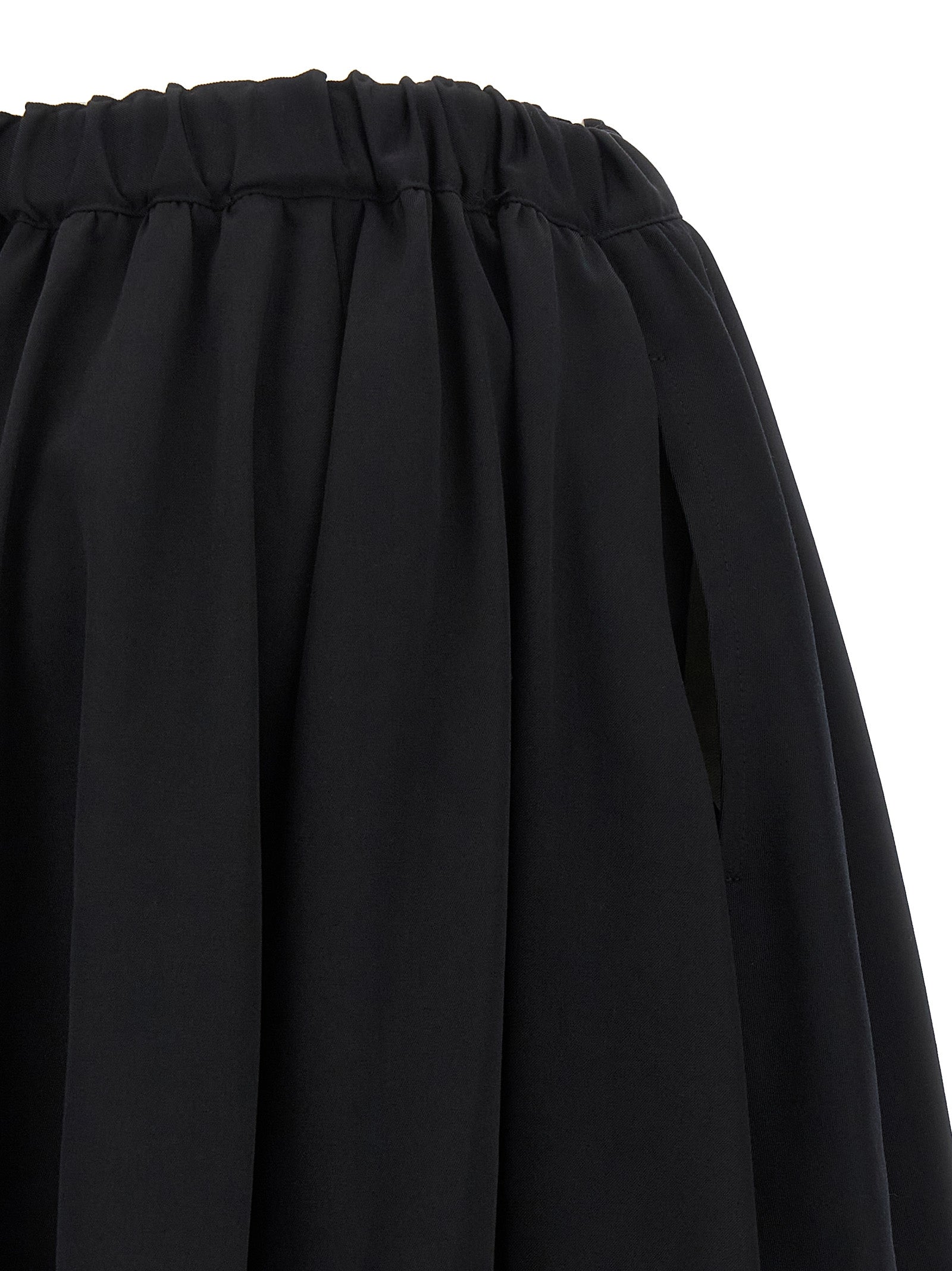 Comme Des Garçons Black Wool Mini Women's Skirt