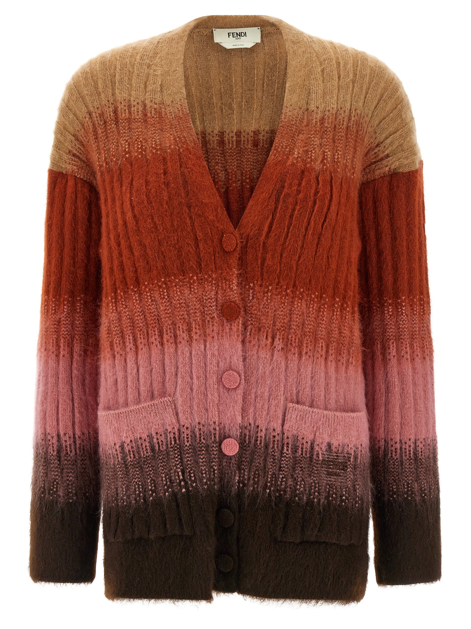 Fendi Multicolor Wool Women's Cardigan
