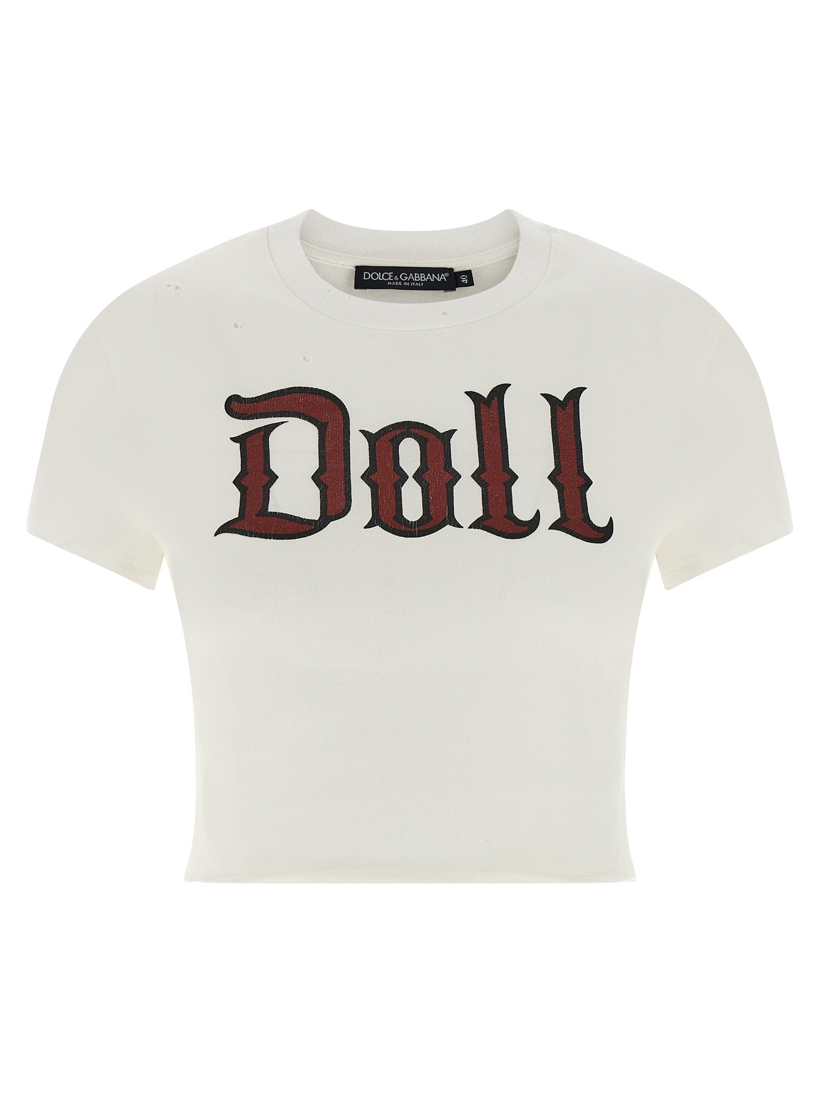 Dolce & Gabbana White Cotton Women's T-Shirt
