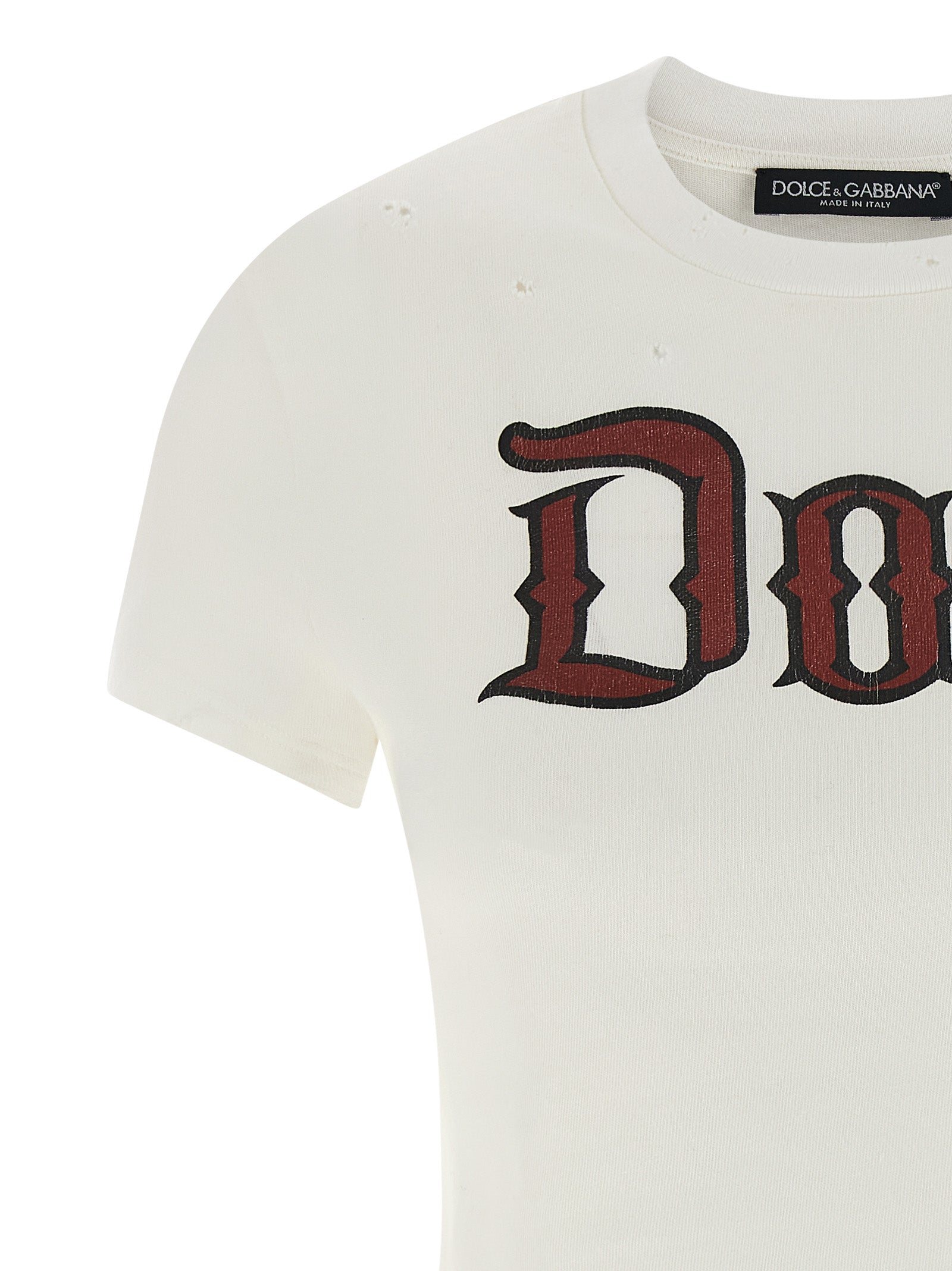 Dolce & Gabbana White Cotton Women's T-Shirt