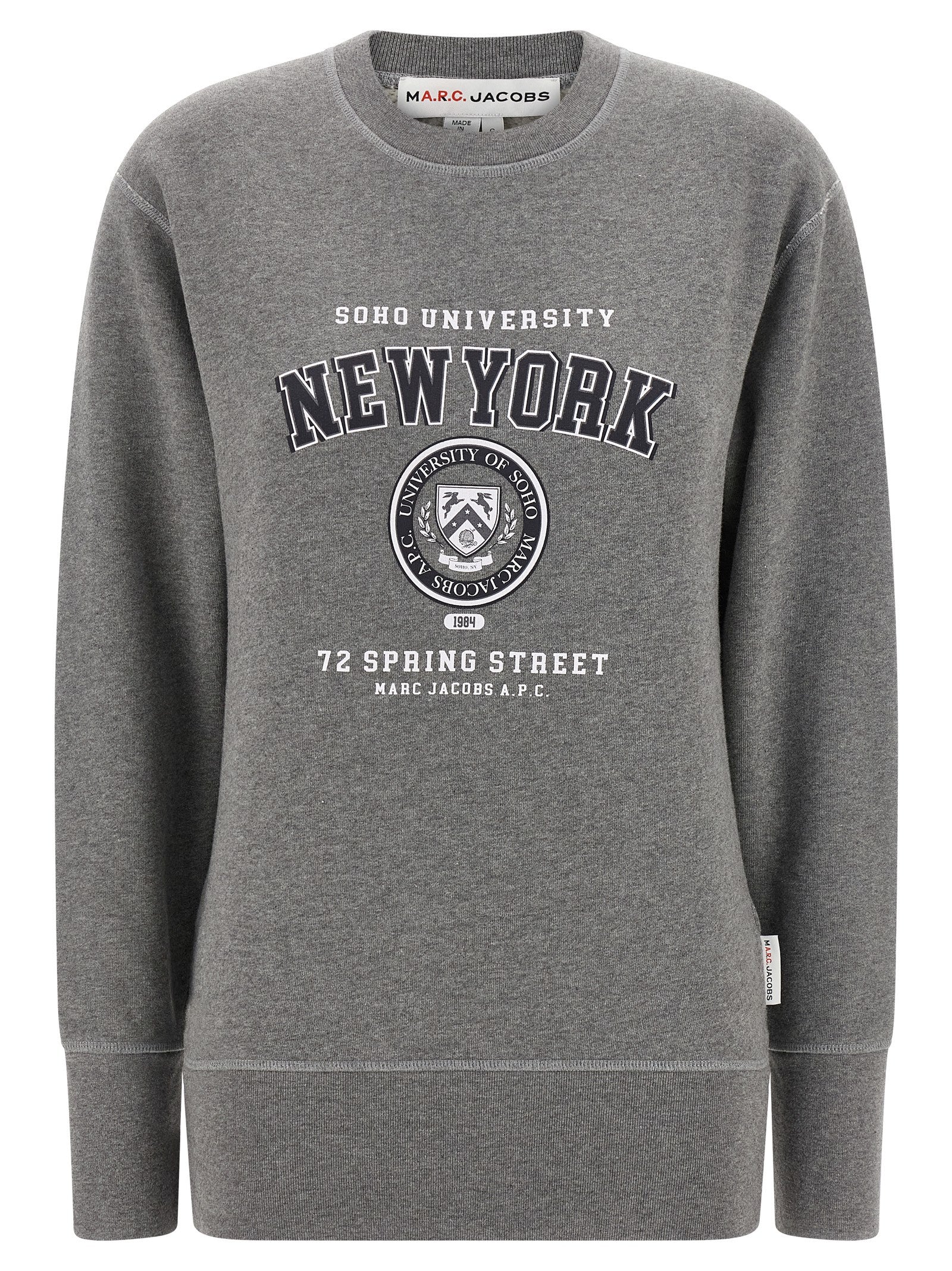 A.P.C. Gray Cotton Women's Sweatshirt
