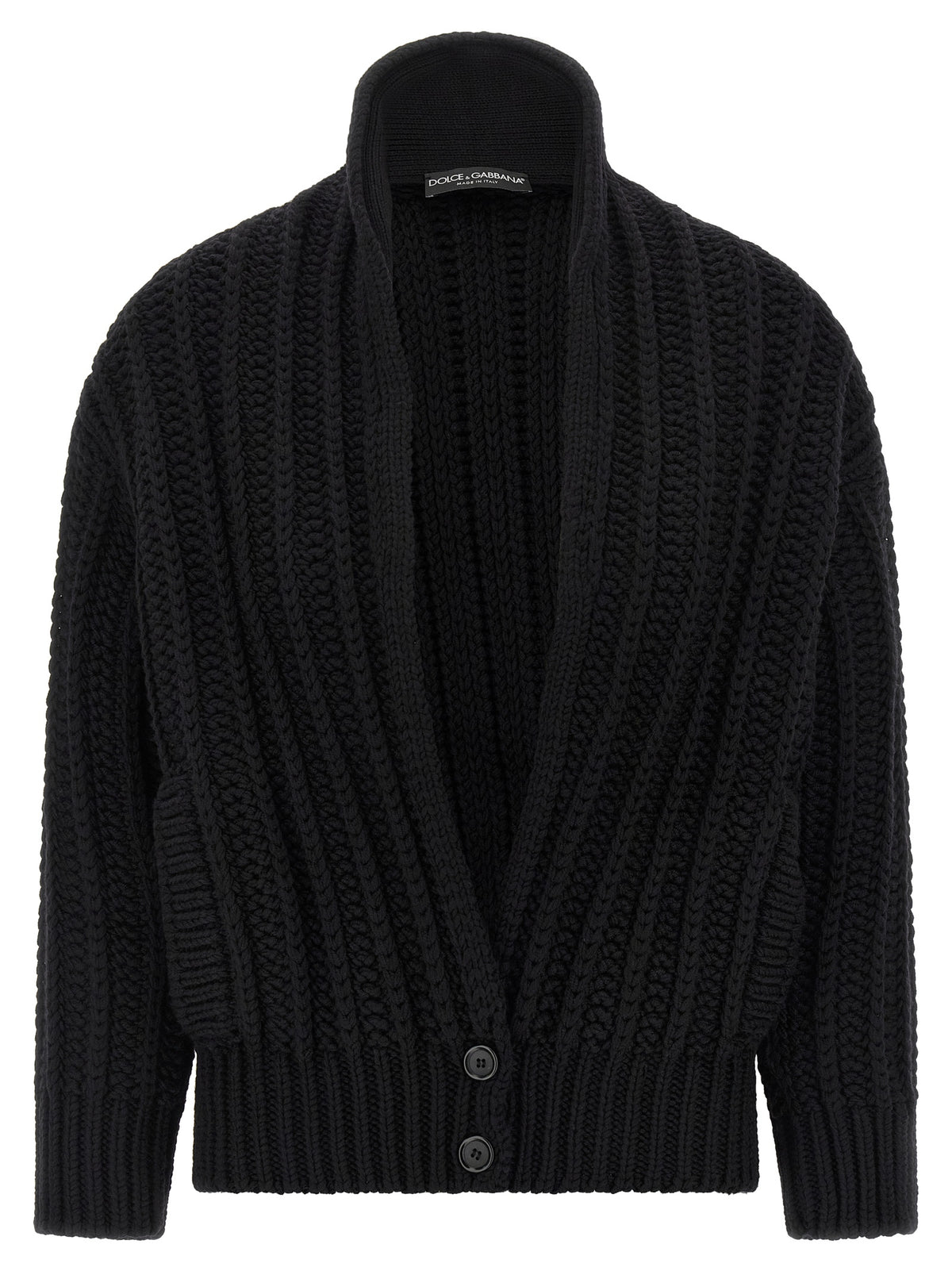 Dolce & Gabbana Black Virgin Wool Women's Cardigan